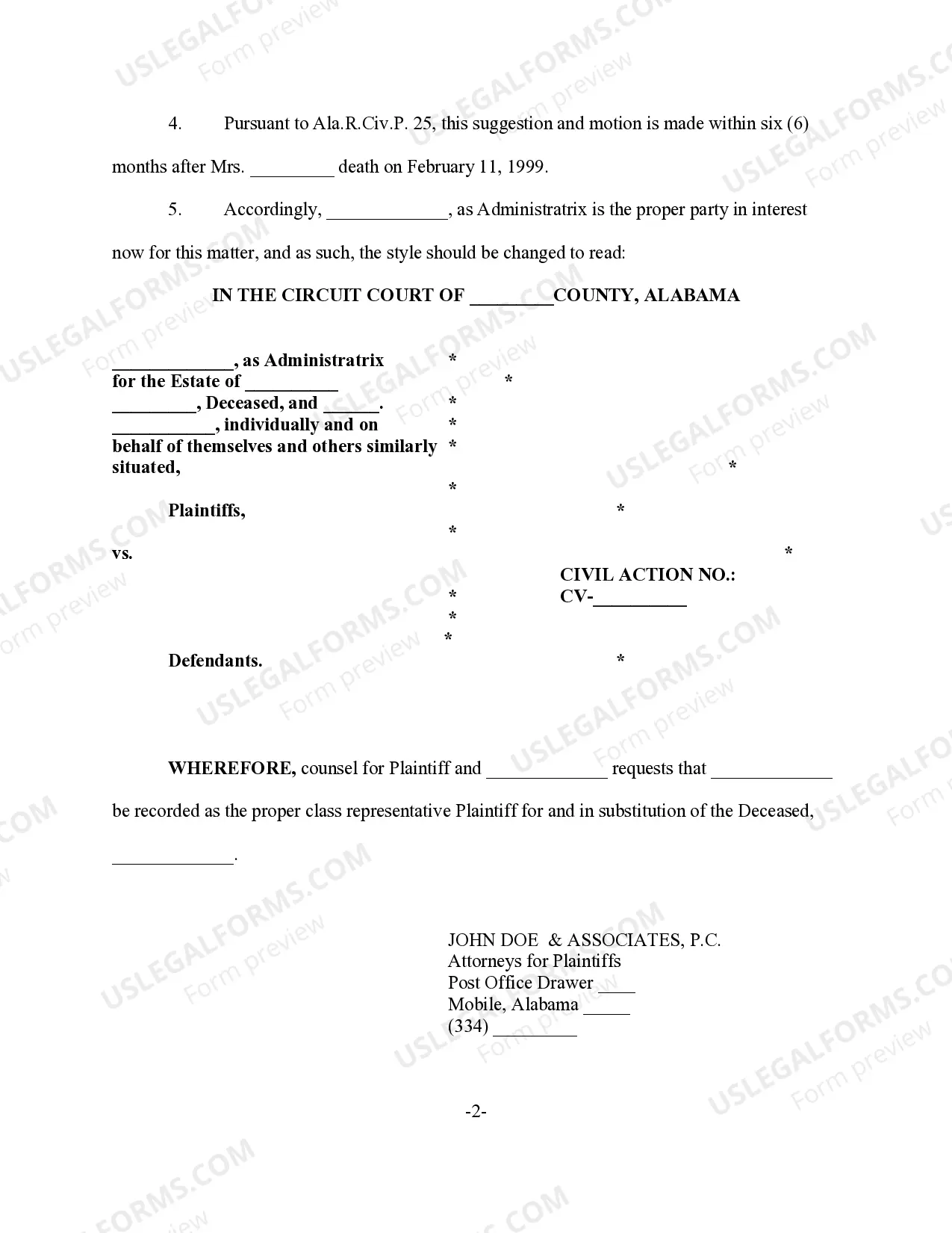 Preview Suggestion of Death