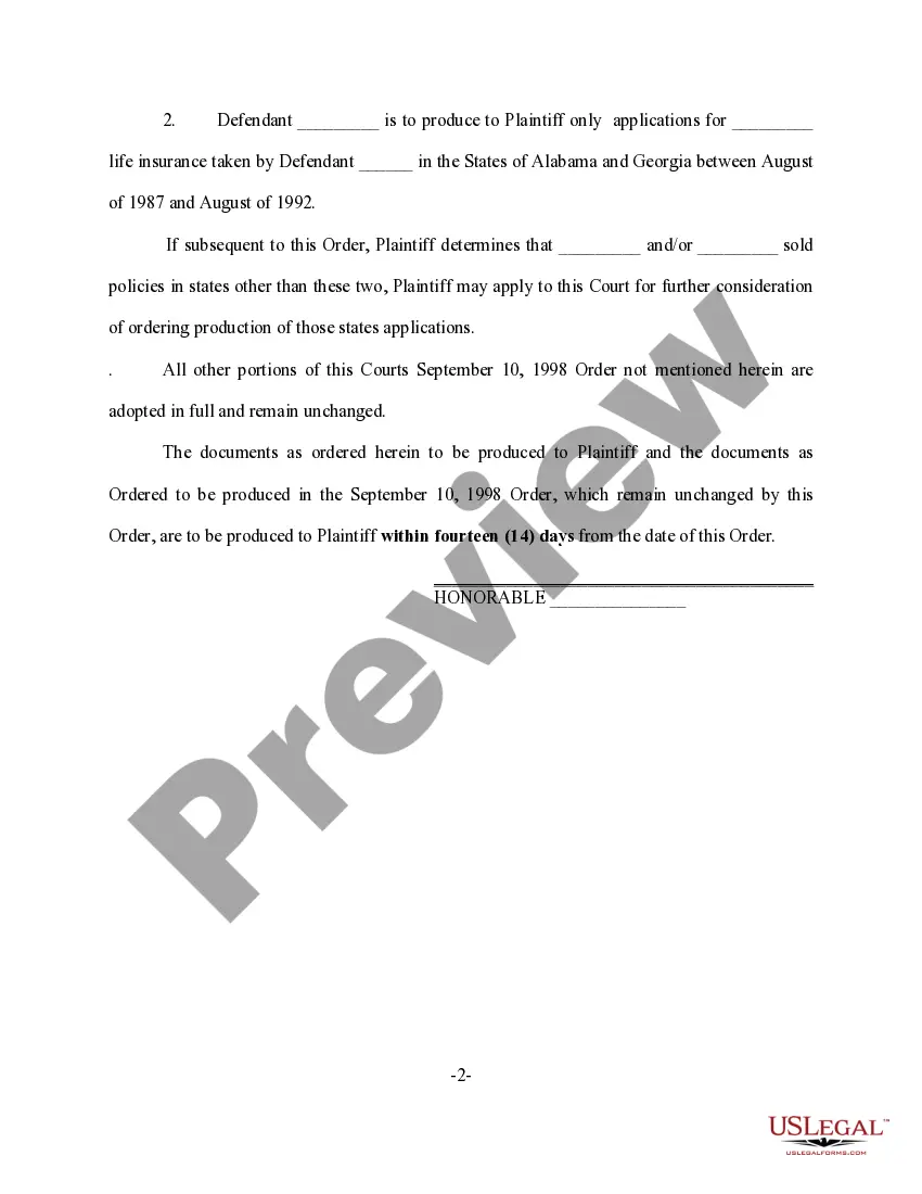 Preview Sample Order