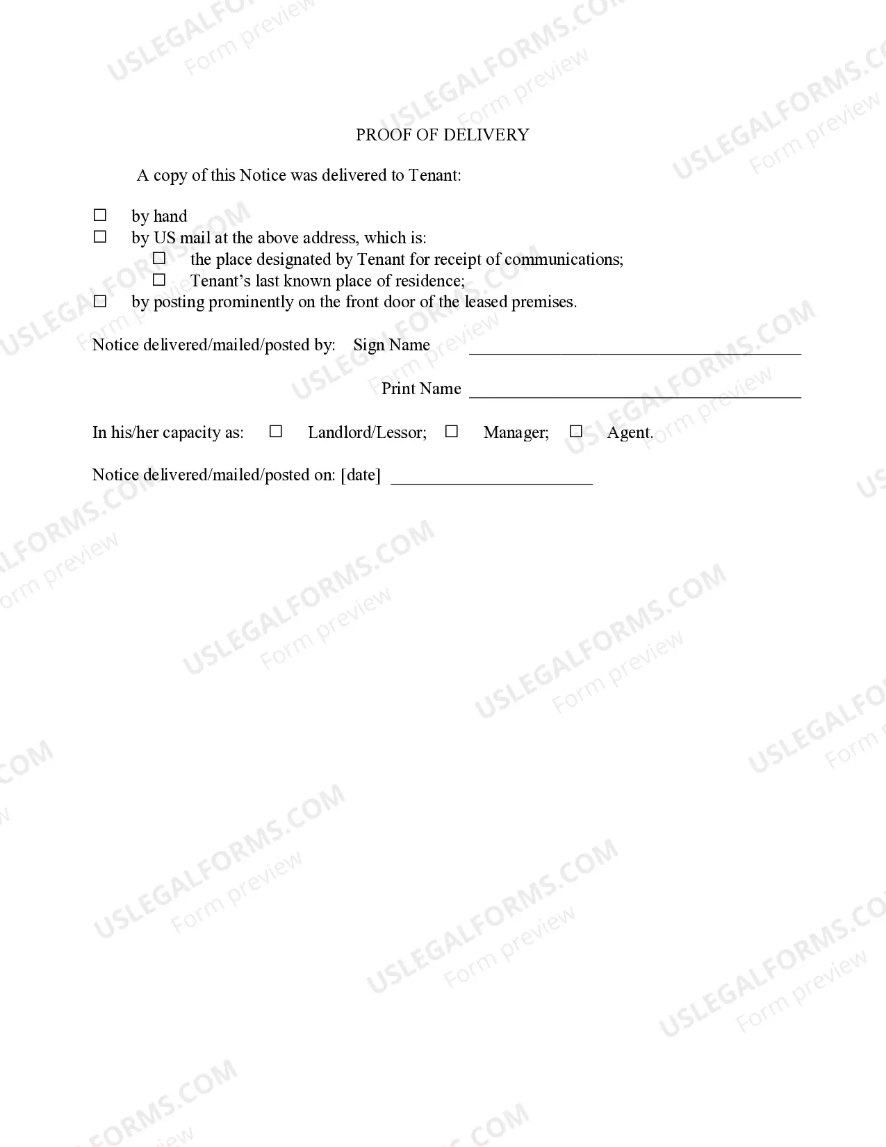 Preview 14 Day Notice to Tenant to Remedy Breach or Lease Terminates