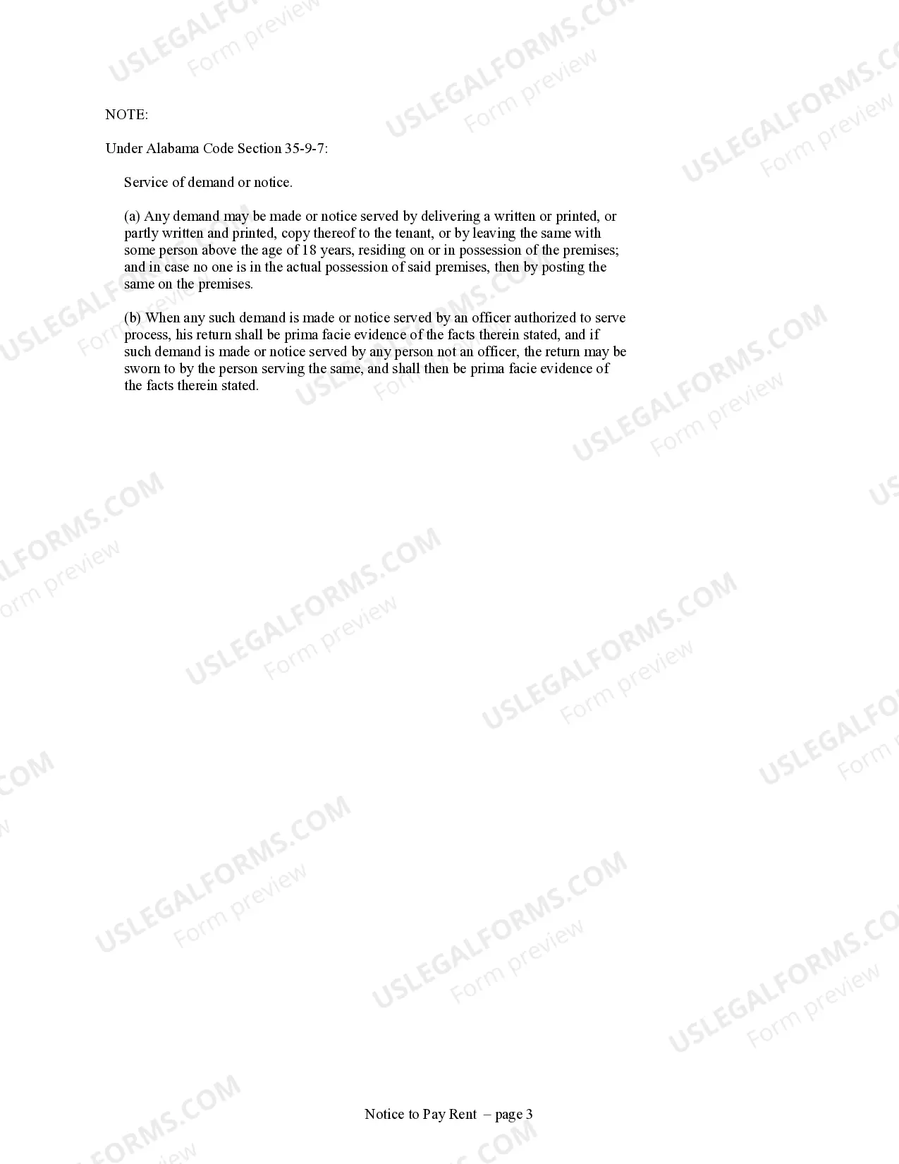 Preview 10 Days Notice to Pay Rent or Lease Terminates for Nonresidential or Commercial Property