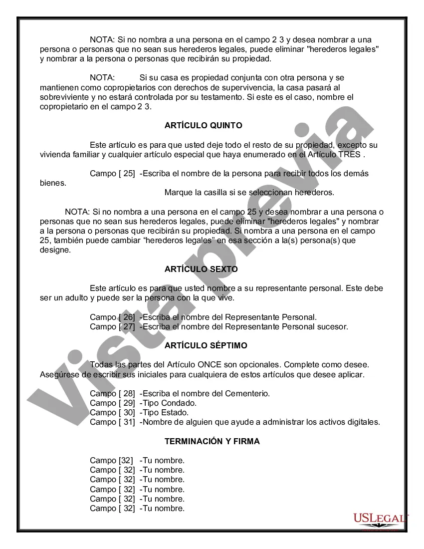 Preview Testamentos mutuos que contienen última voluntad y testamentos para personas solteras que viven juntas sin hijos