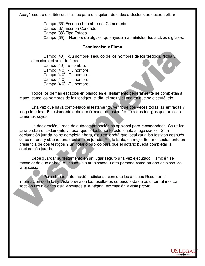 Preview Testamentos Mutuos o Últimas Voluntades y Testamentos para Personas Solteras que conviven con Hijos Mayores de Edad