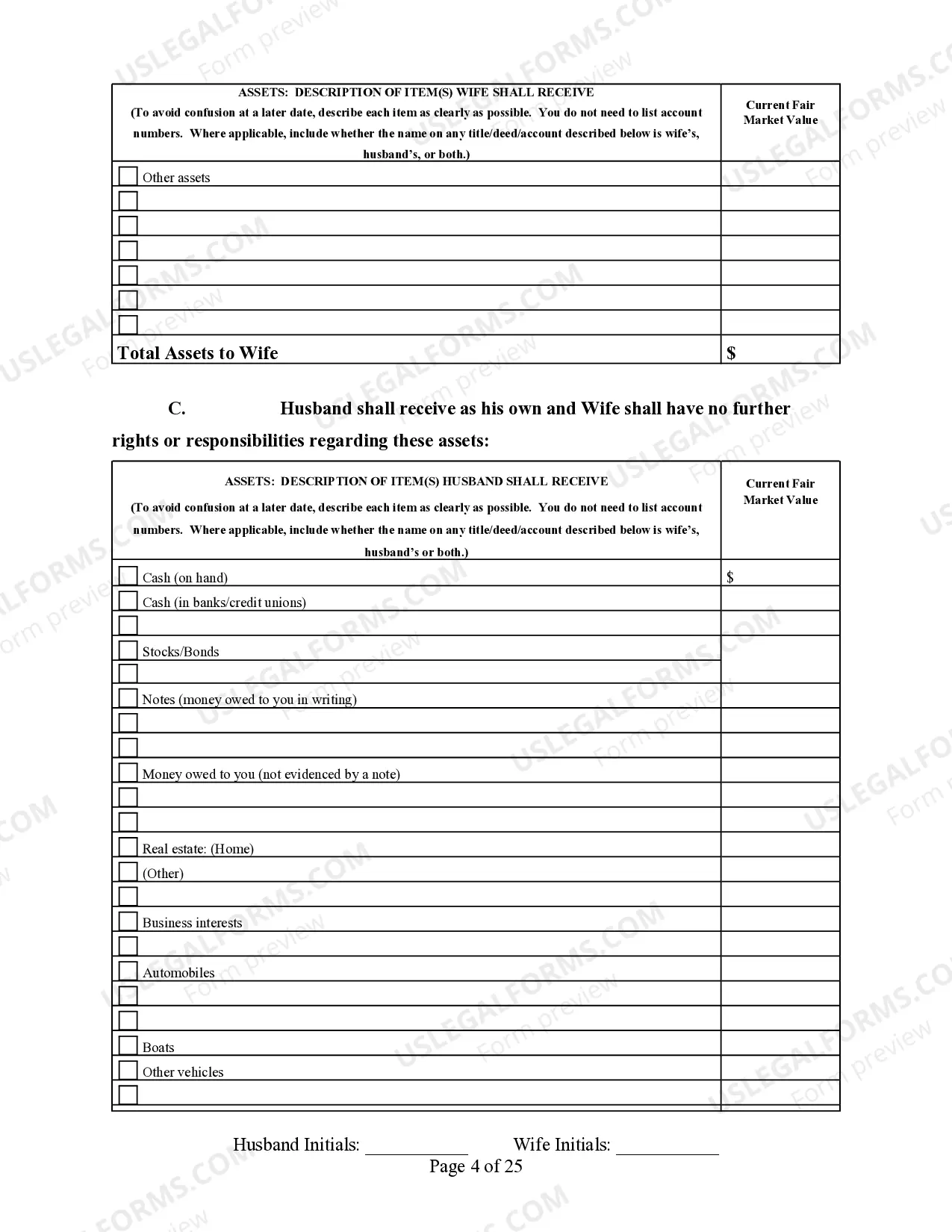 Preview Legal Separation Agreement - Minor Children