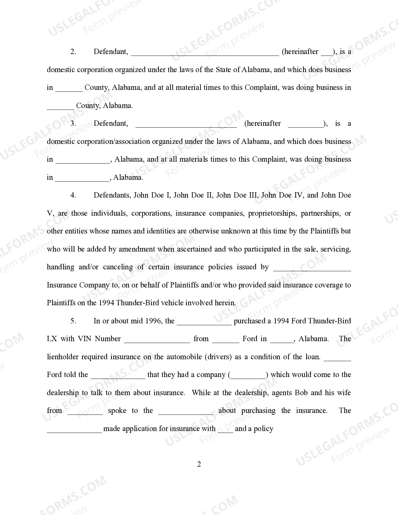 Preview Bad Faith and Related Fraud Complaint