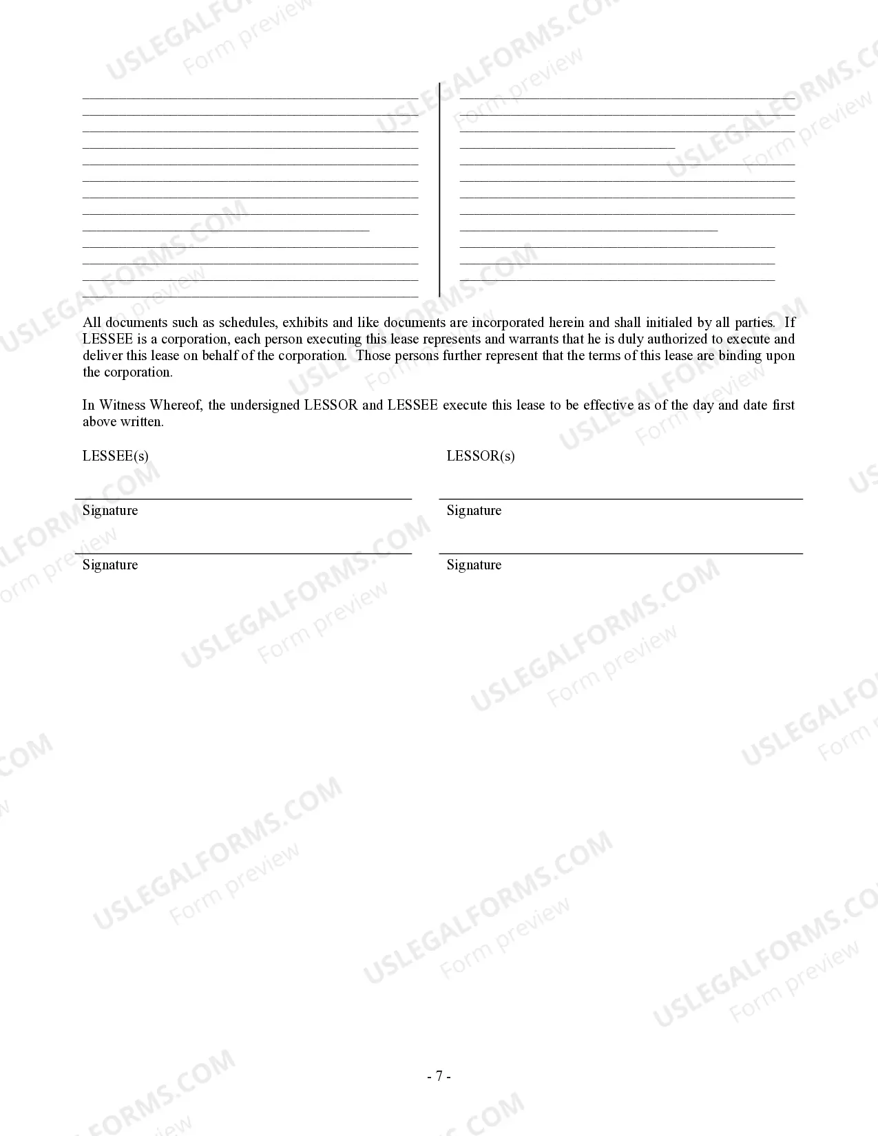 Preview Commercial Building or Space Lease