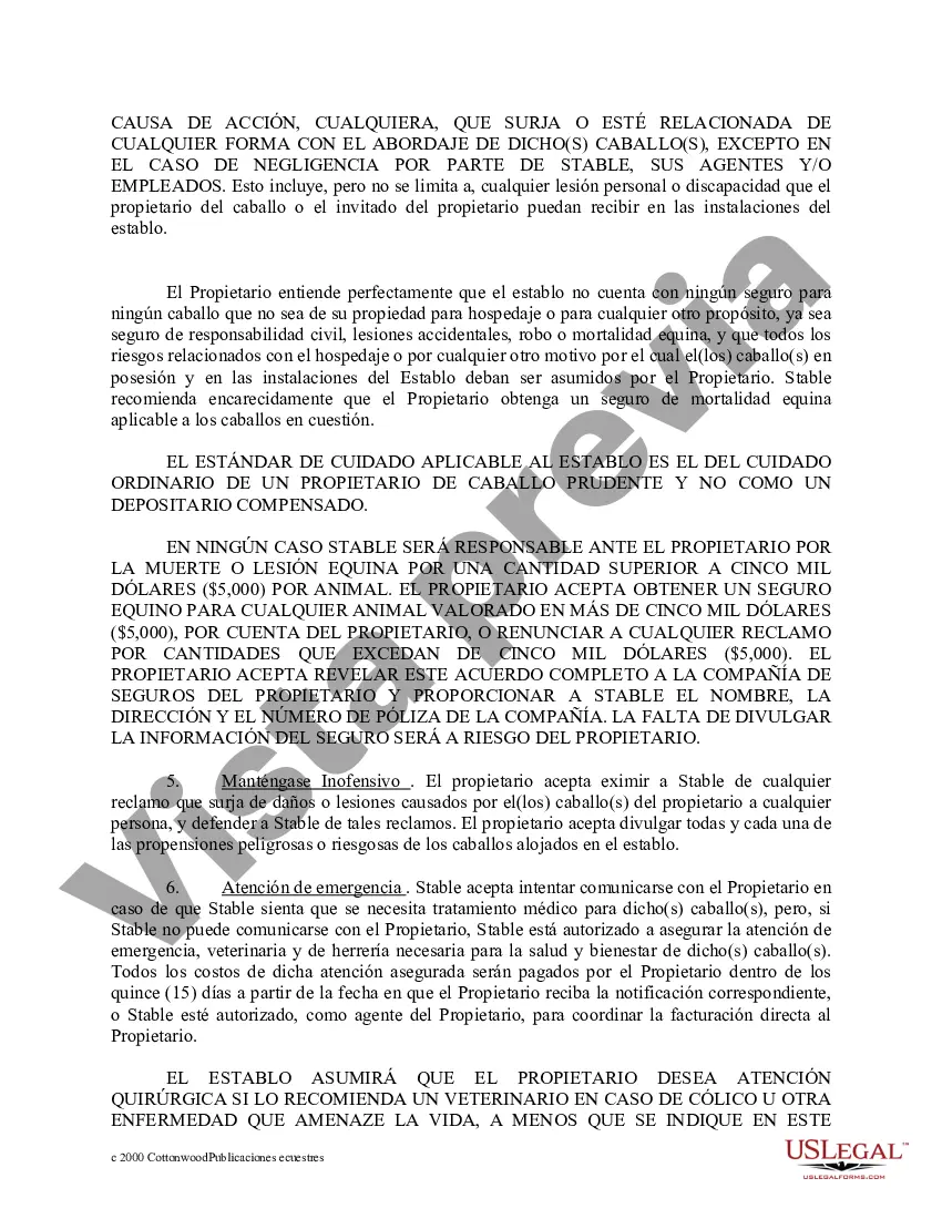 Preview Paquete de formularios equinos de caballos de Alabama