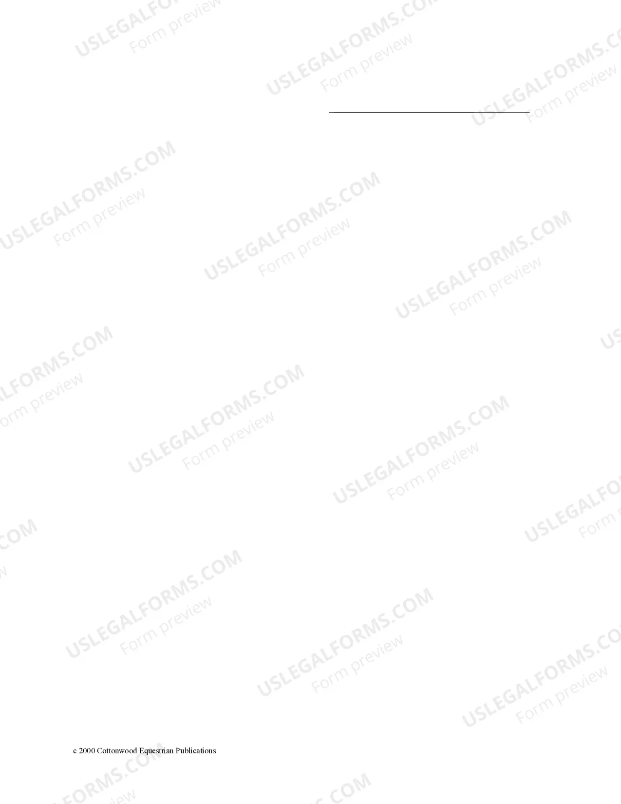 Preview Alabama Horse Equine Forms Package