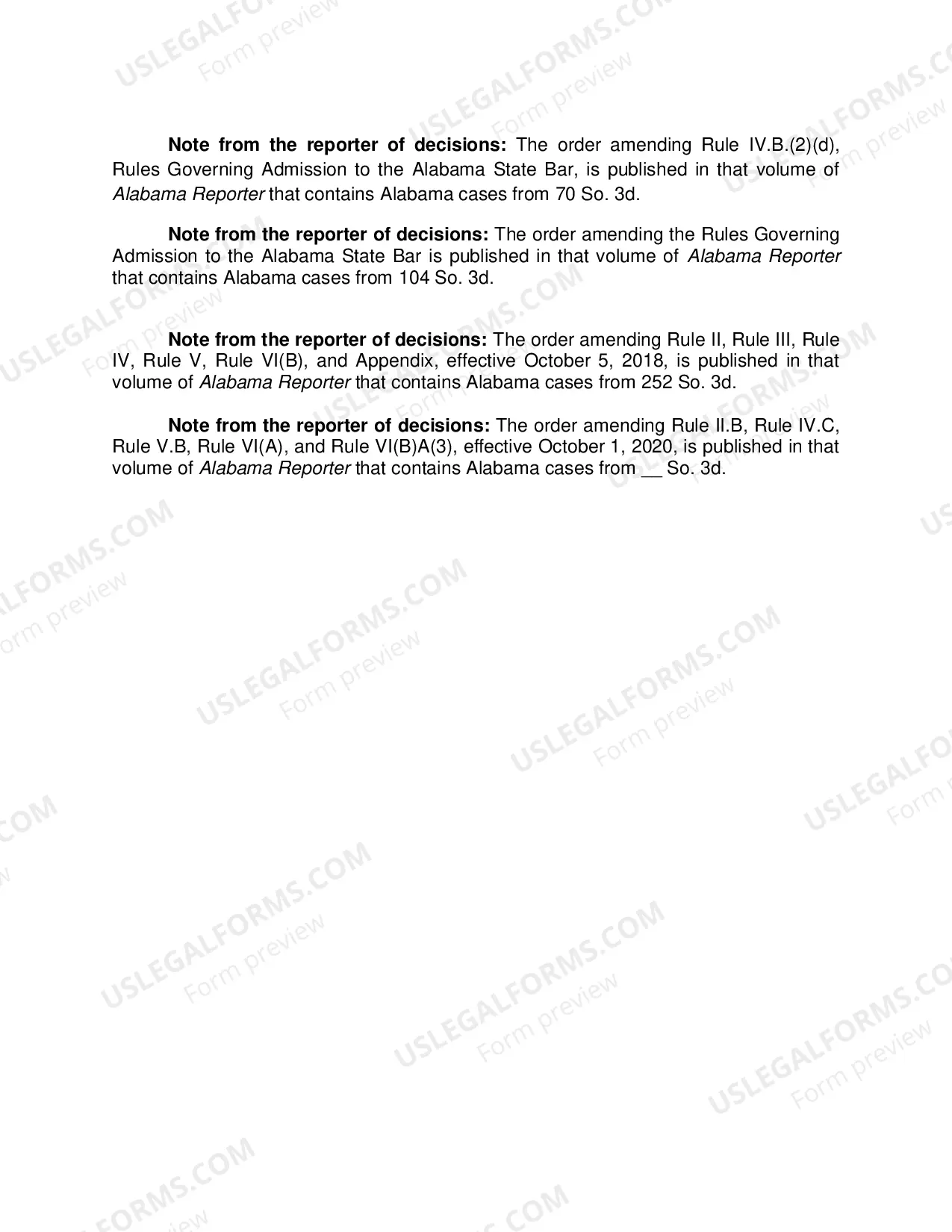 Preview Rule IV: Persons Entitled to Admission by Examination