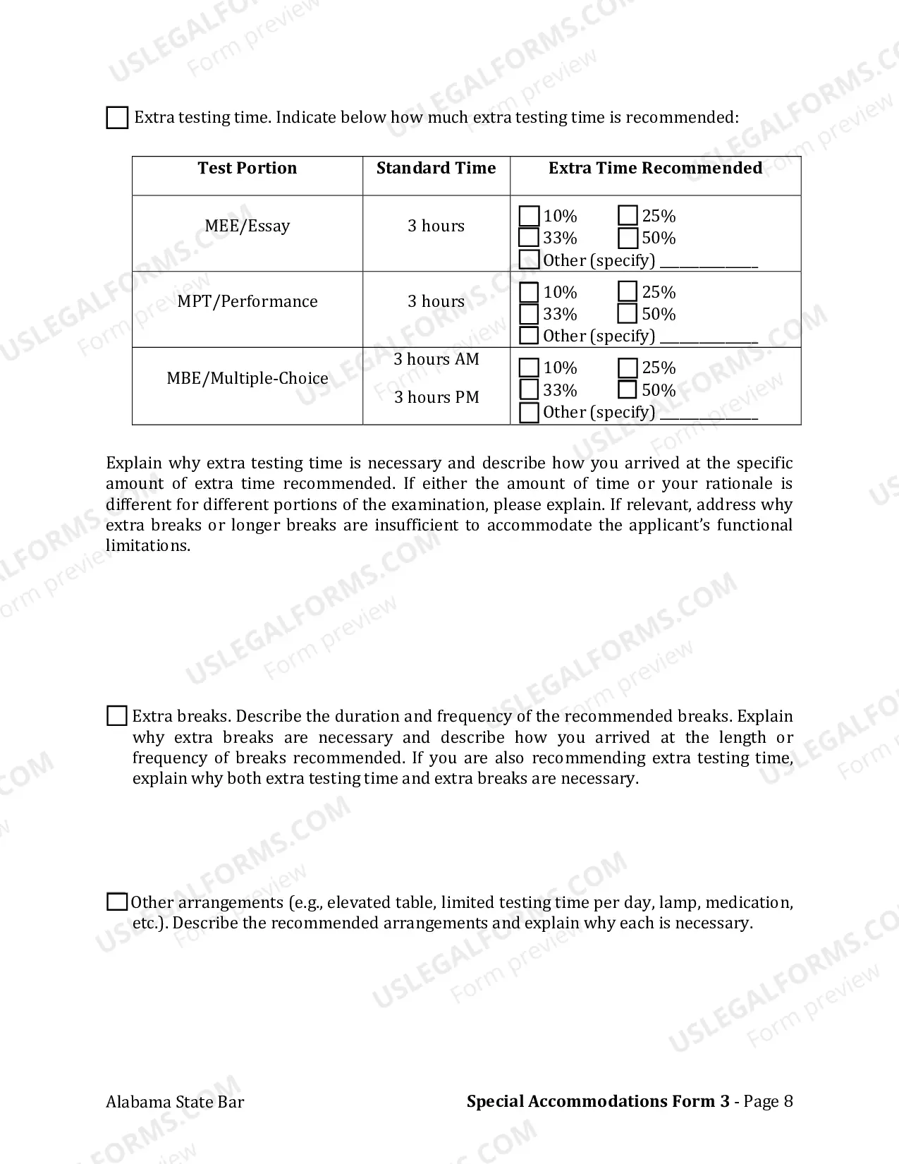 Preview Form 3: Attention Deficit/Hyperactivity Disorder (AD/HD) Verification