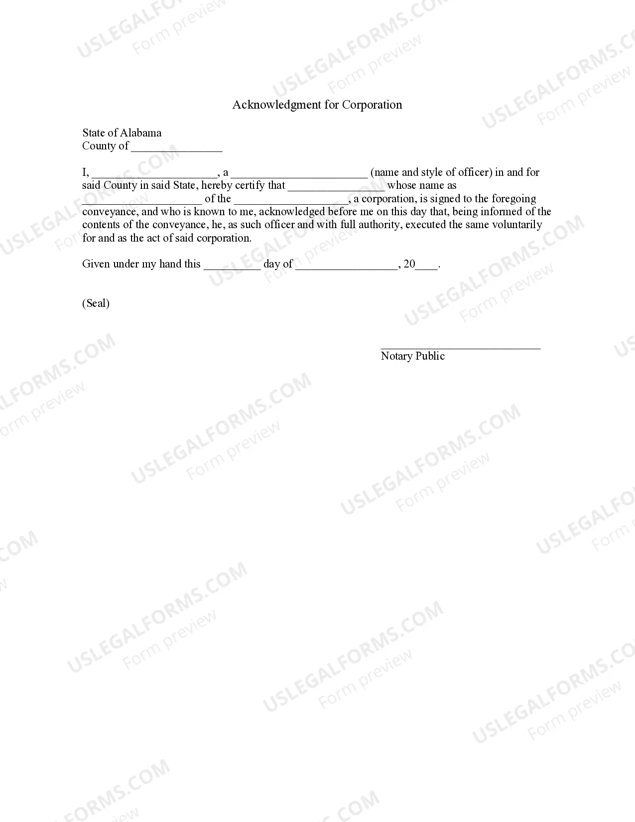 Preview Bill of Sale without Warranty by Corporate Seller