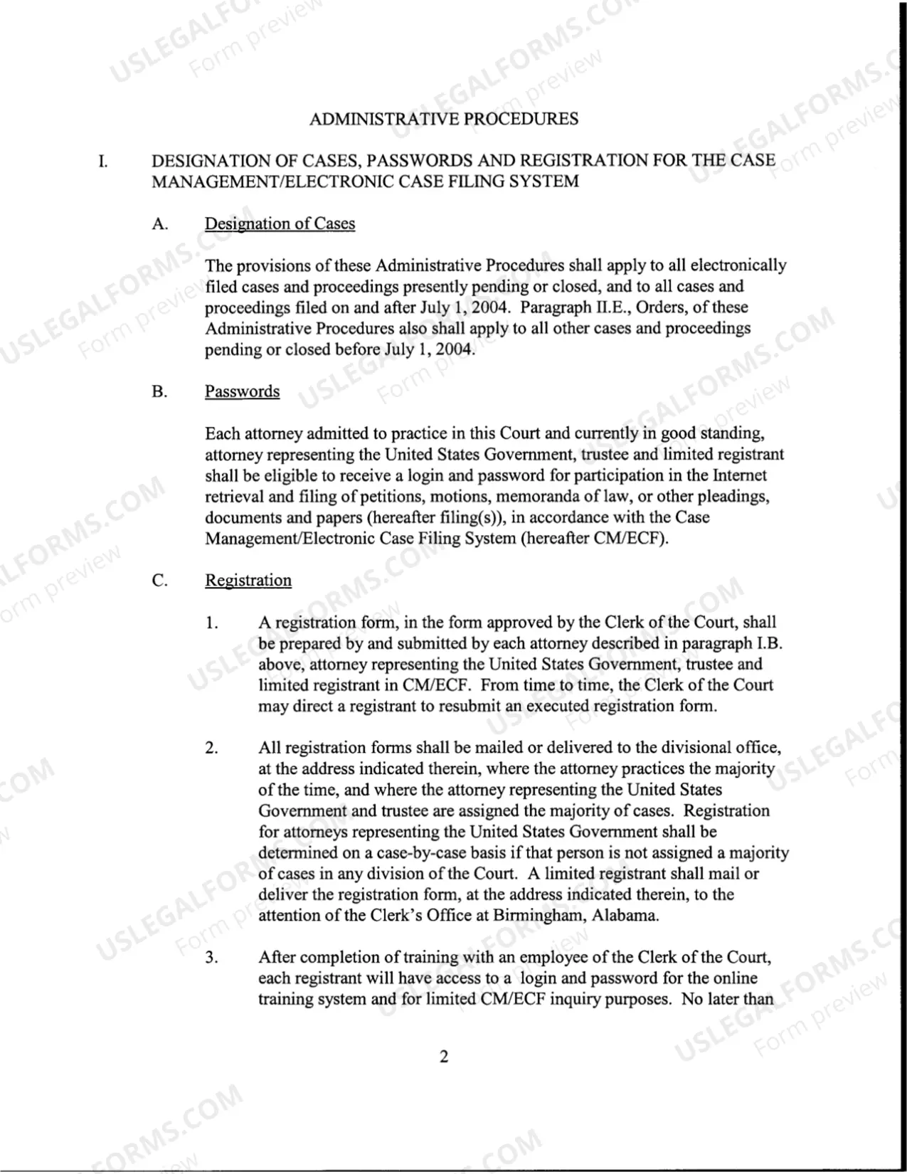 Preview Administrative Procedures for Filing, Signing, Retaining and Verification of Pleadings and Papers in Case Management / Electronic Case Filing (CM/ECF) (pursuant to Local Rule 5005-4)