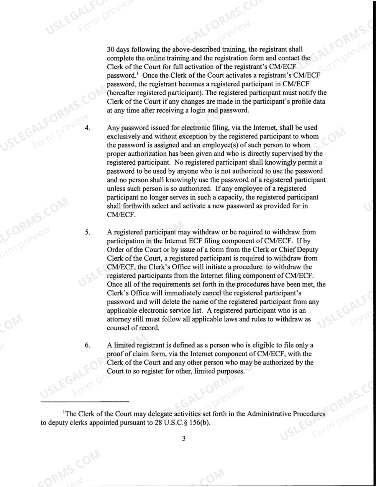 Preview Administrative Procedures for Filing, Signing, Retaining and Verification of Pleadings and Papers in Case Management / Electronic Case Filing (CM/ECF) (pursuant to Local Rule 5005-4)