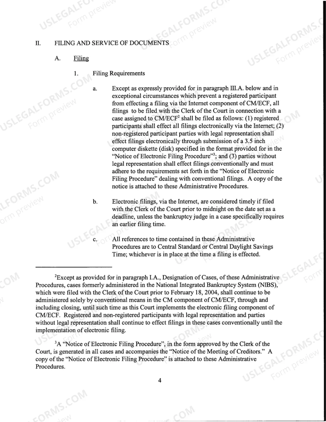 Preview Administrative Procedures for Filing, Signing, Retaining and Verification of Pleadings and Papers in Case Management / Electronic Case Filing (CM/ECF) (pursuant to Local Rule 5005-4)