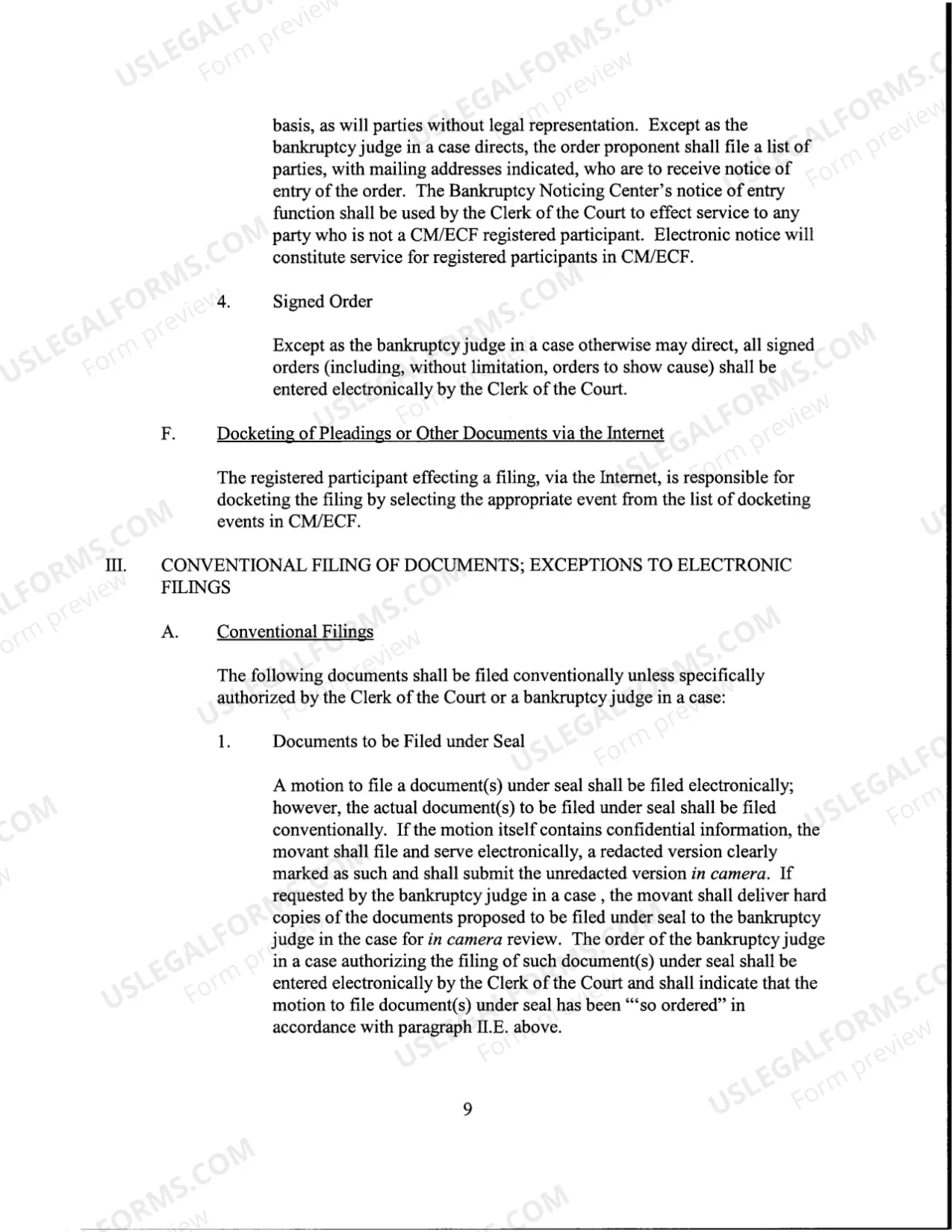 Preview Administrative Procedures for Filing, Signing, Retaining and Verification of Pleadings and Papers in Case Management / Electronic Case Filing (CM/ECF) (pursuant to Local Rule 5005-4)