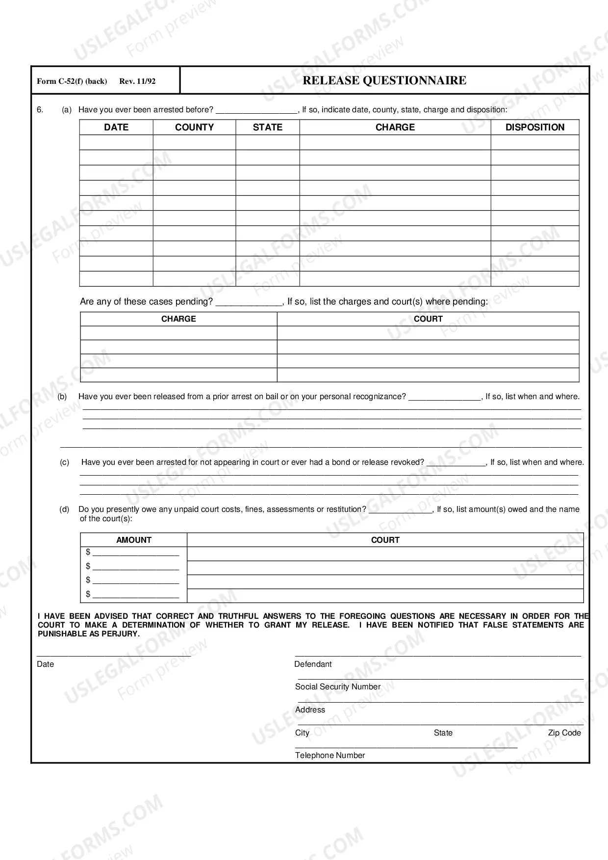 Preview Release Questionnaire