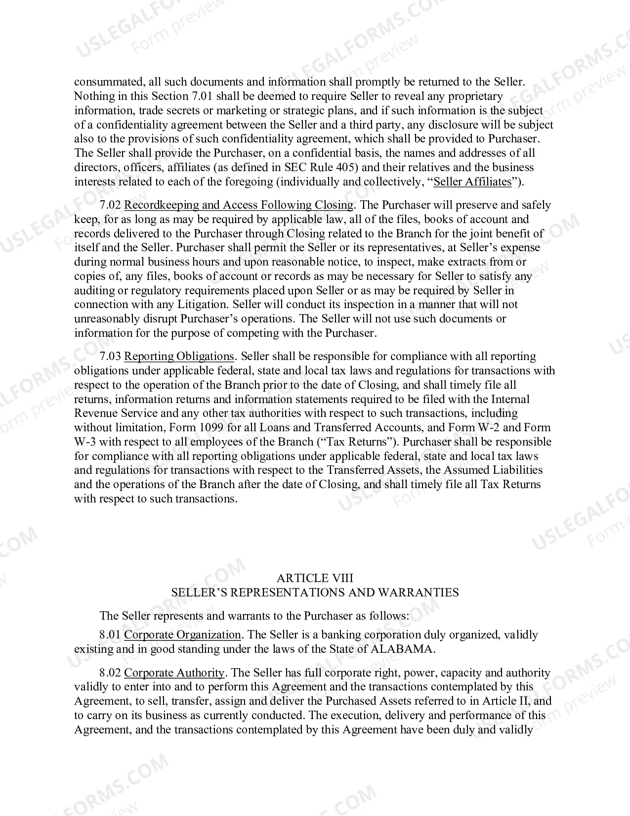 Preview Acquisition Agreement