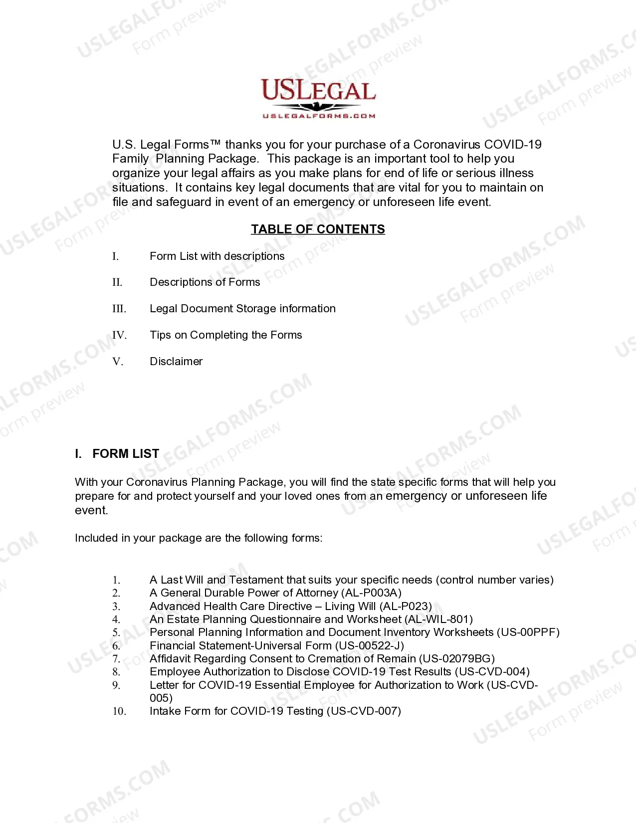 Preview Alabama Coronavirus COVID-19 Family Planning Package