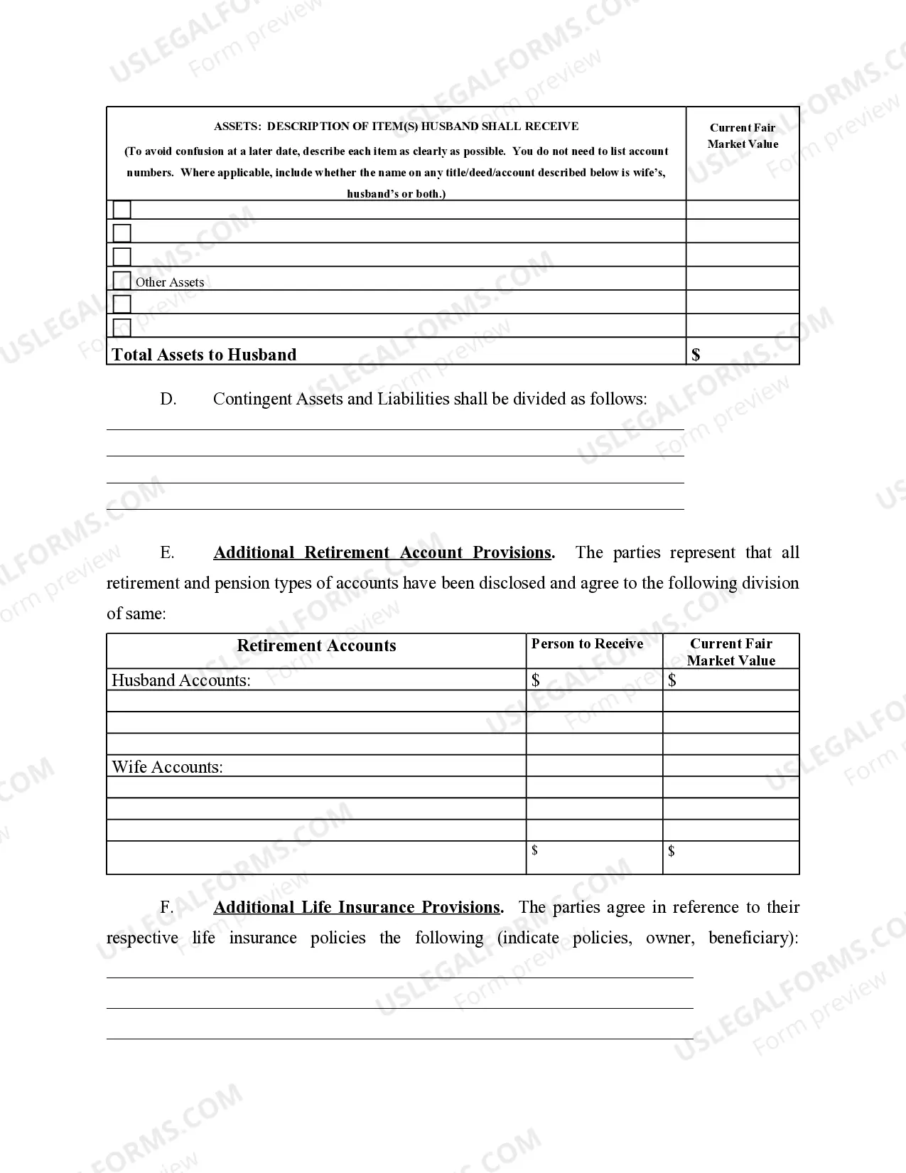 Preview Marital Legal Separation and Property Settlement Agreement where Minor Children and Parties May have Joint Property or Debts and Divorce Action Filed