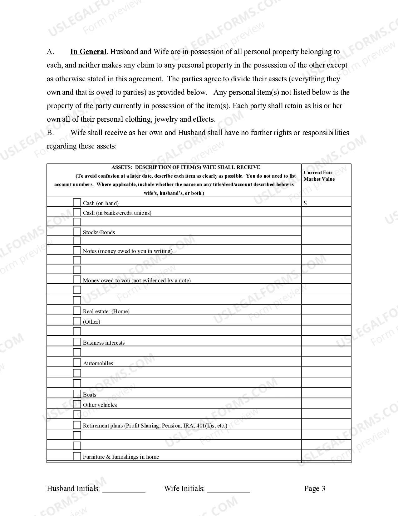 Preview Marital Legal Separation and Property Settlement Agreement Minor Children Parties May have Joint Property or Debts effective Immediately