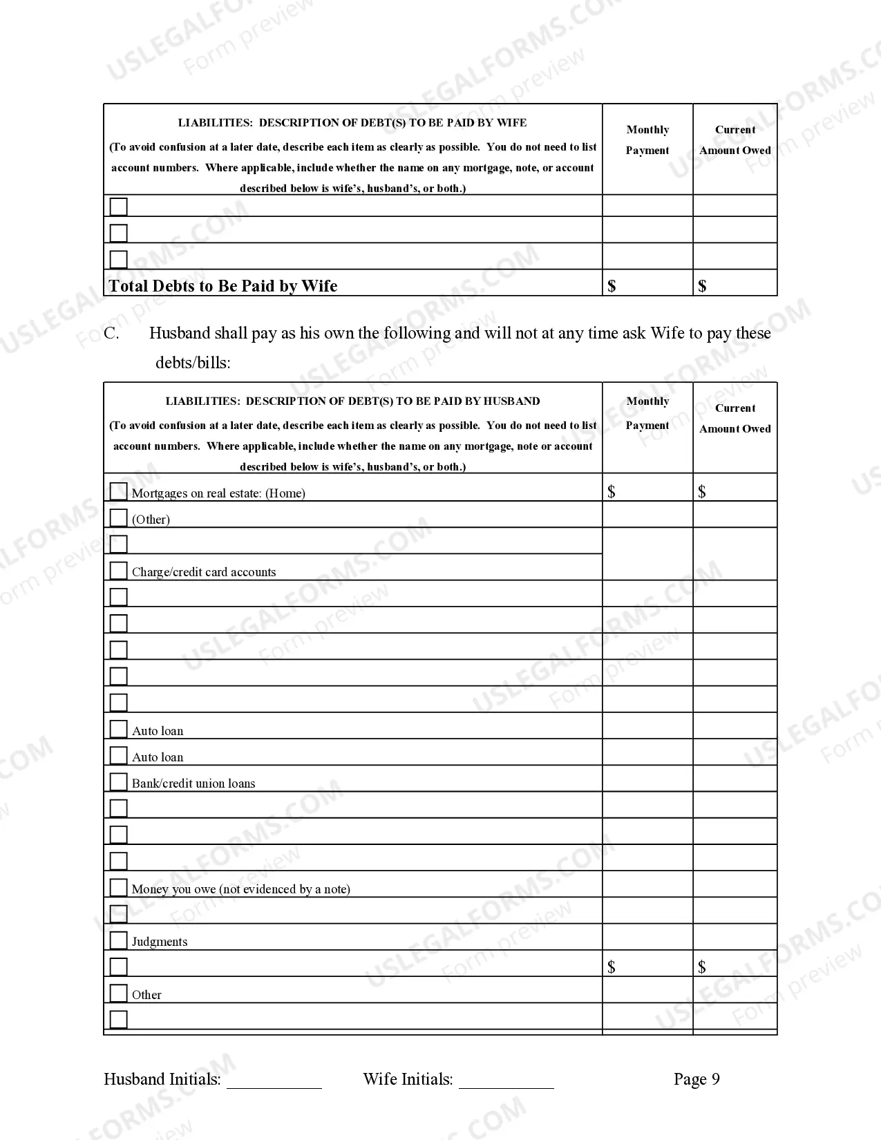 Preview Marital Legal Separation and Property Settlement Agreement Adult Children Parties May have Joint Property or Debts where Divorce Action Filed
