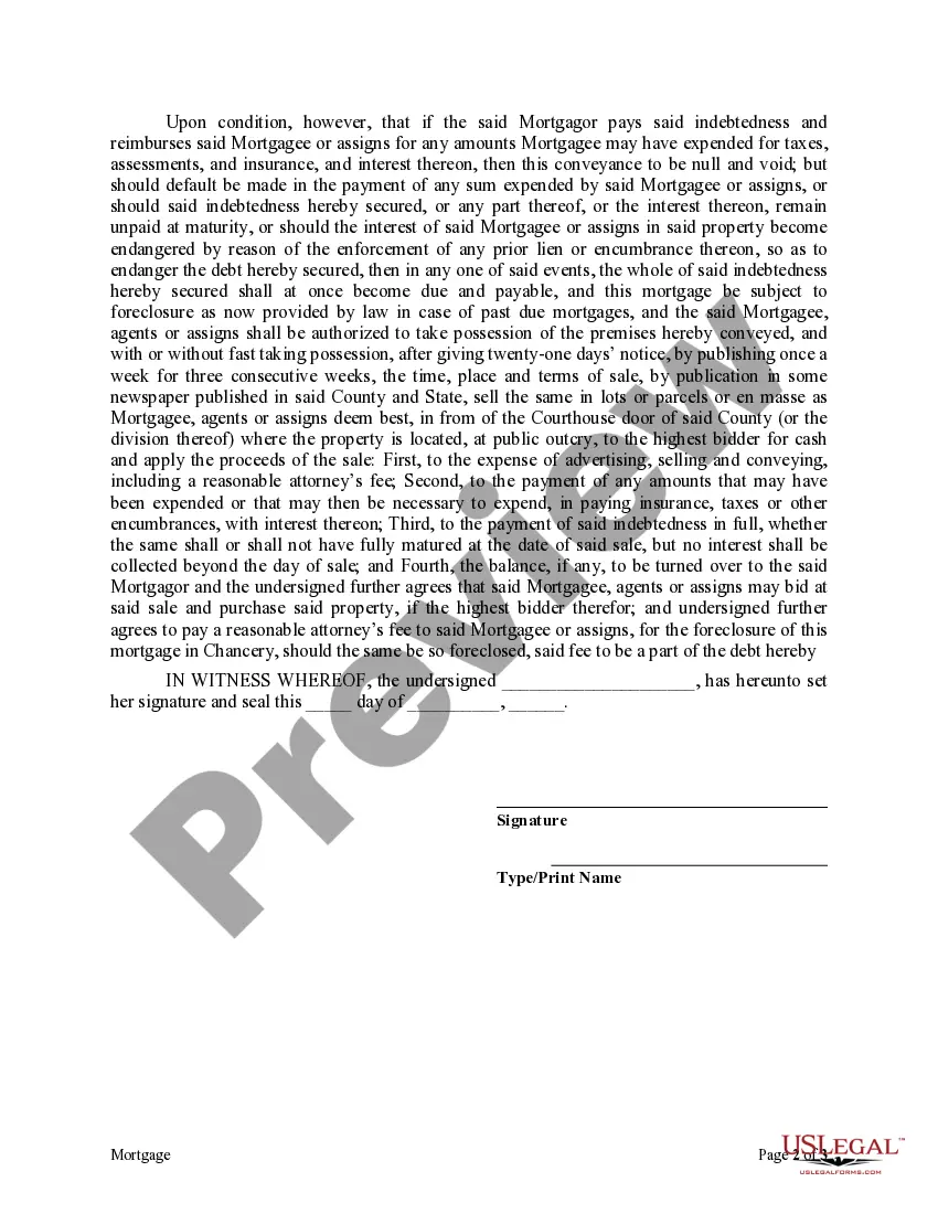 Preview Mortgage - Simple Form