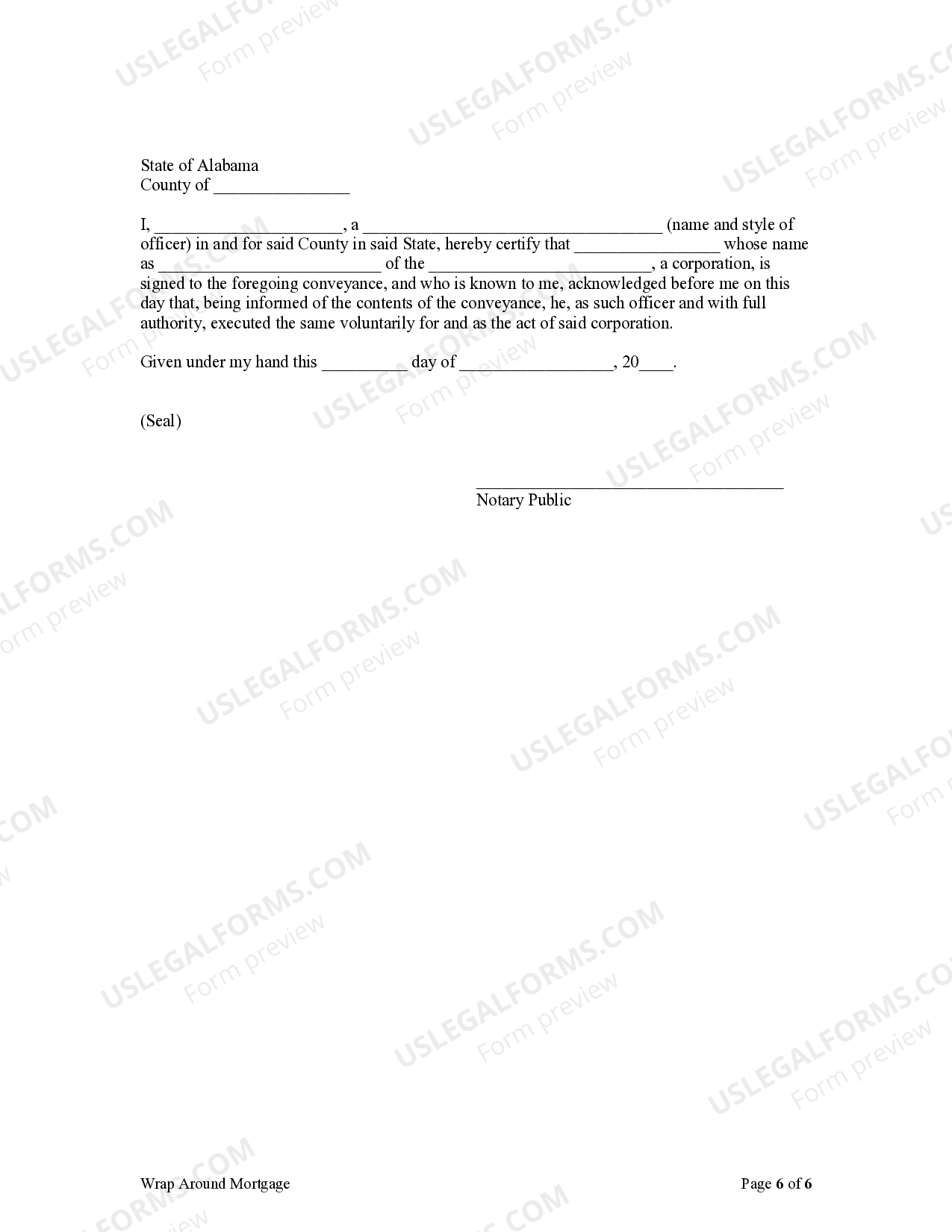 Alabama Wrap Around Mortgage Alabama Wrap Around Loans US Legal Forms