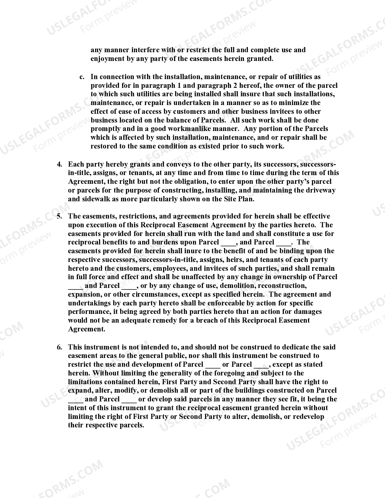 Alabama Reciprocal Easement Agreement Reciprocal Easement Agreement