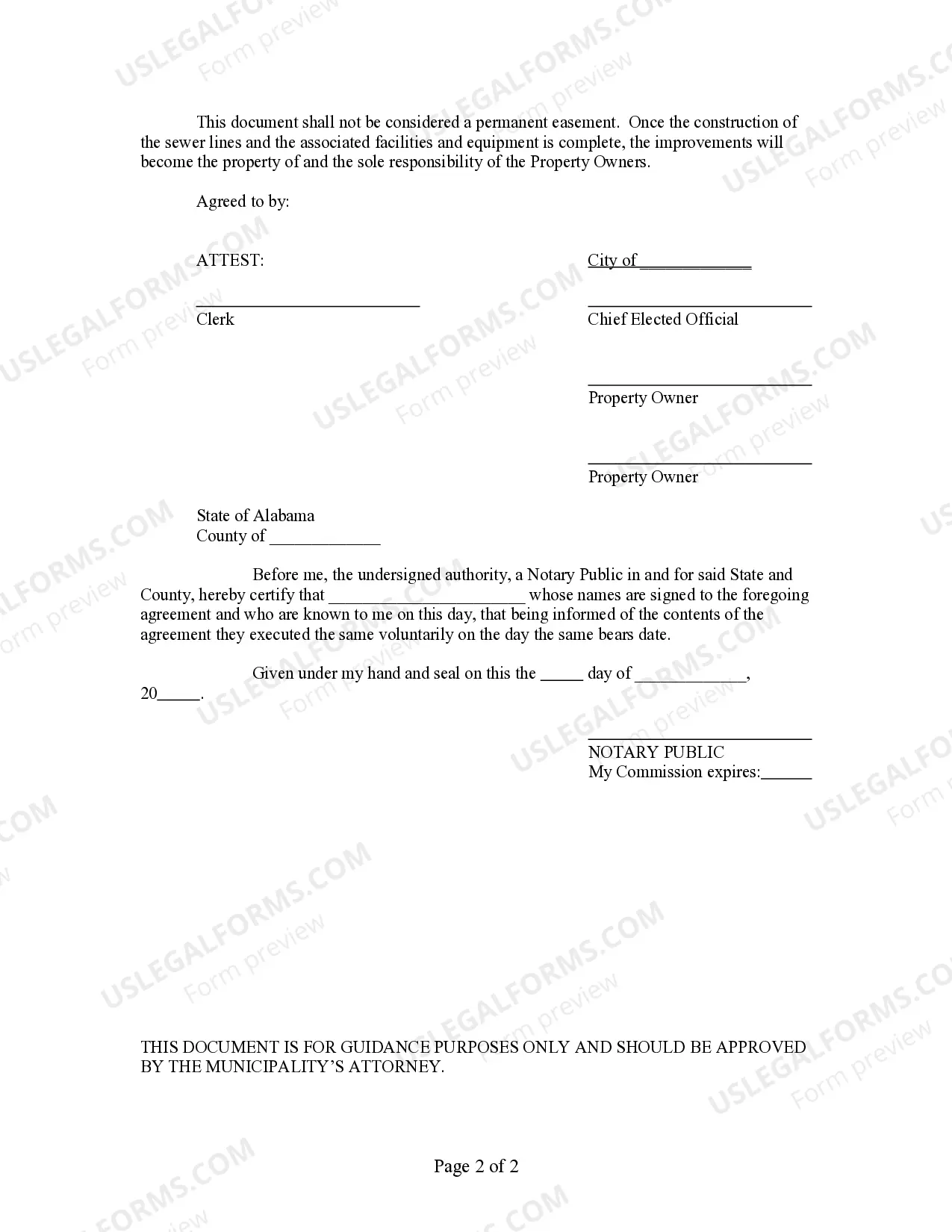 Preview Right of Entry Permit and Temporary Construction Easement