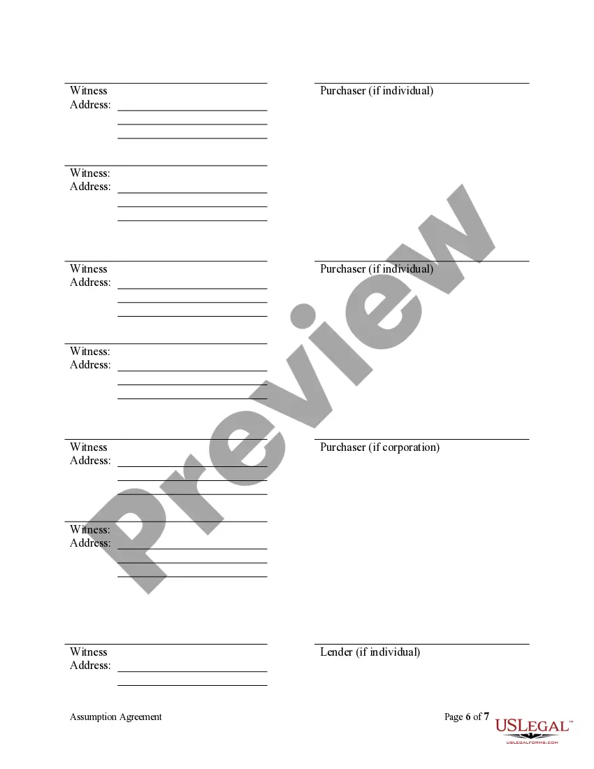 Preview Assumption Agreement of Mortgage and Release of Original Mortgagors