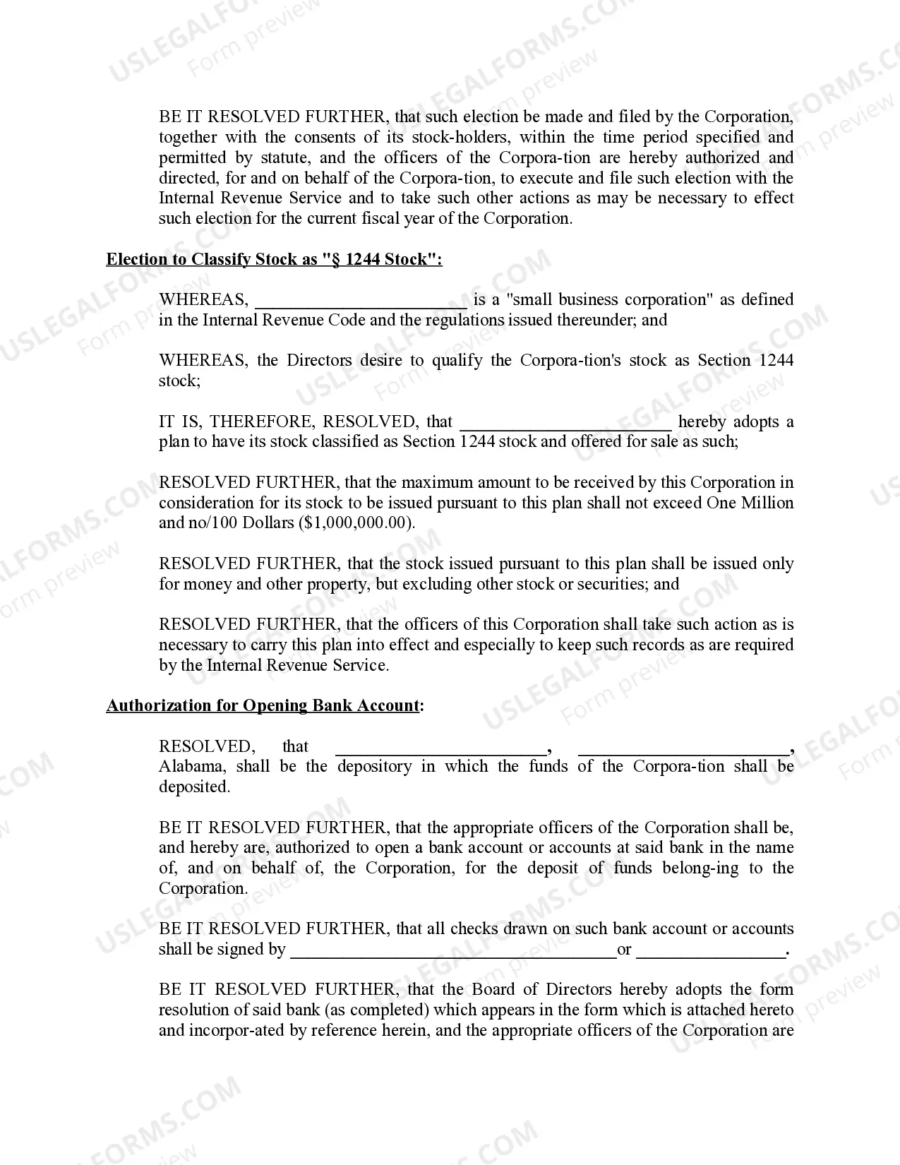 Preview Minutes for Organizational Meeting