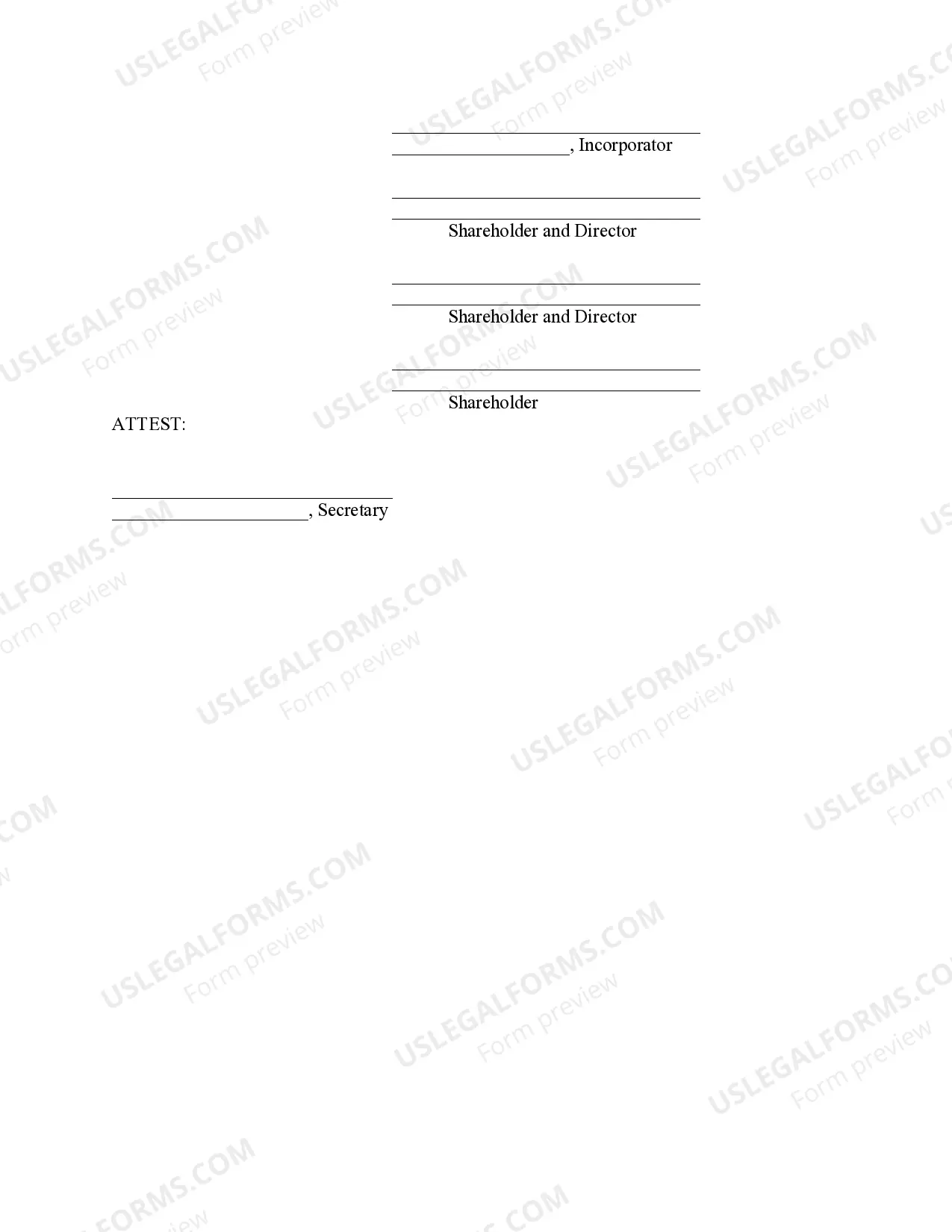 Preview Minutes for Organizational Meeting