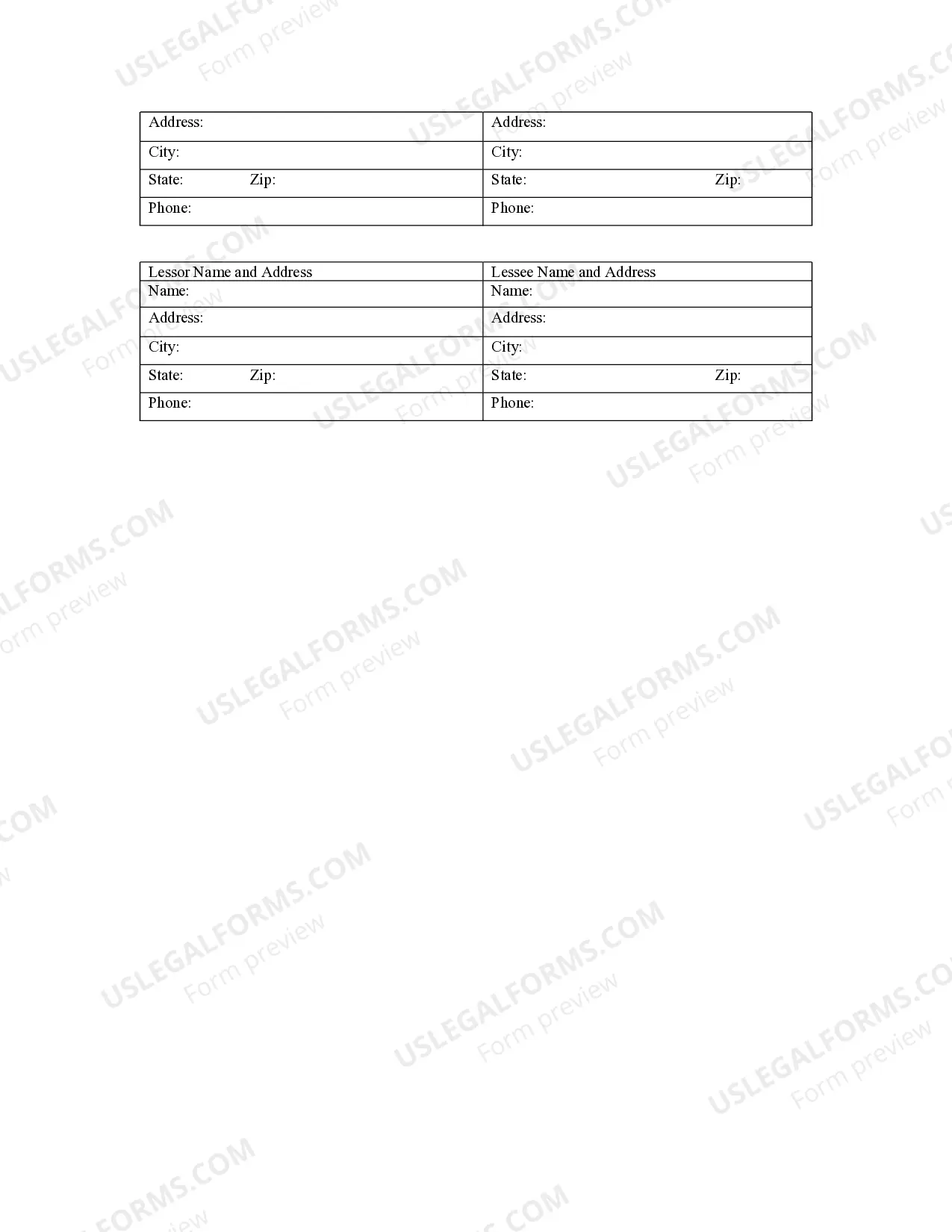 Preview Notice of Lease for Recording