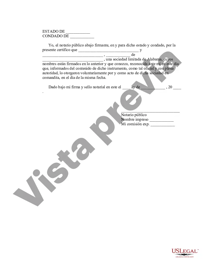 Preview Declaración jurada de sociedad limitada