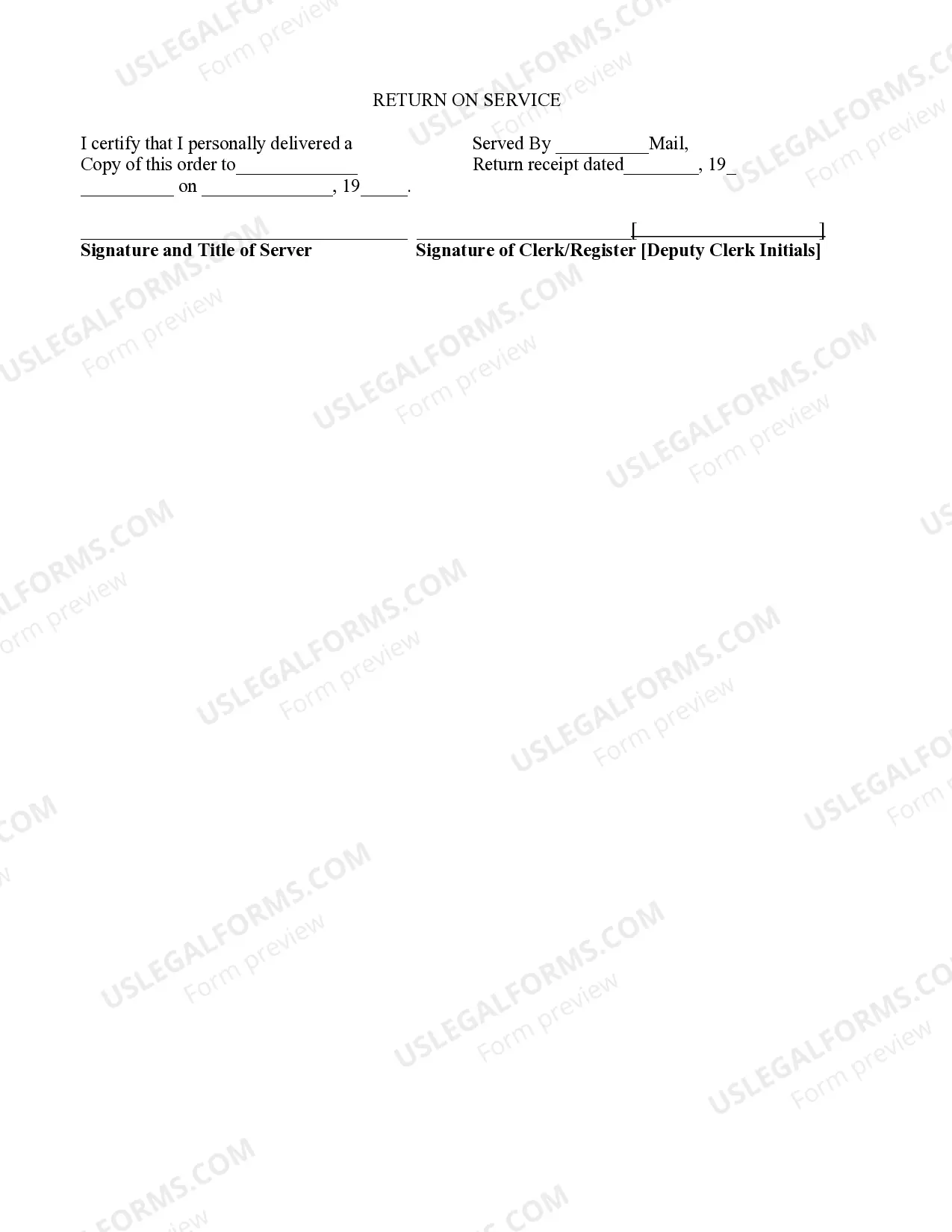 Preview Order to Appear - Subpoena