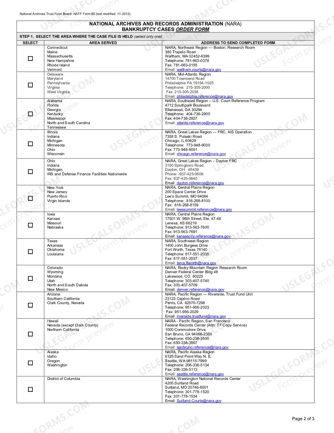 Preview Request for Archived Bankruptcy Case File