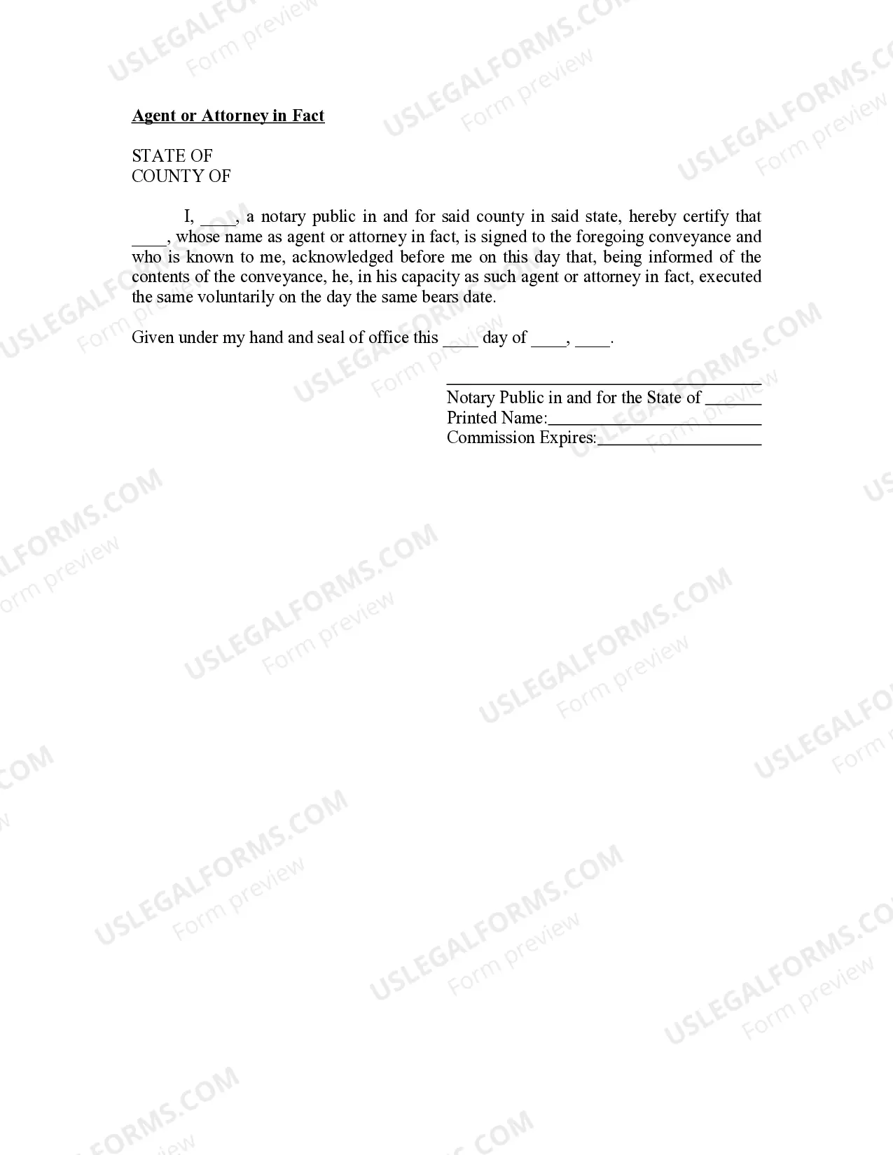 Preview Alabama Oil and Gas Acknowledgment