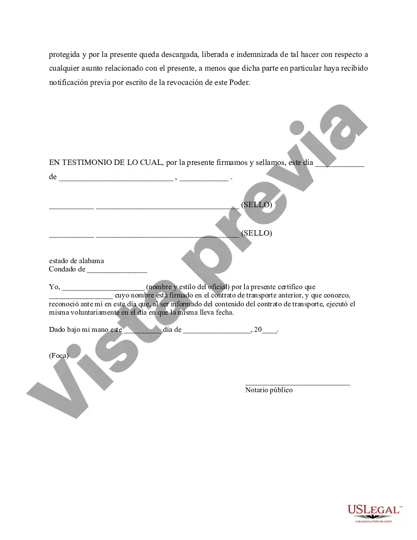 Preview Poder notarial para el cuidado y custodia de los hijos