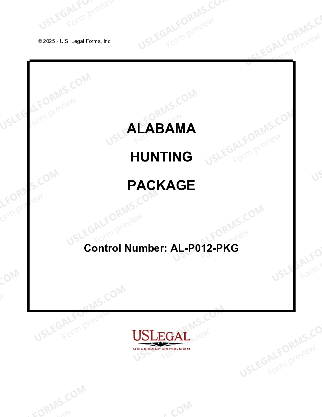 Alabama Hunting Forms Package Hunting Permission Form US Legal Forms