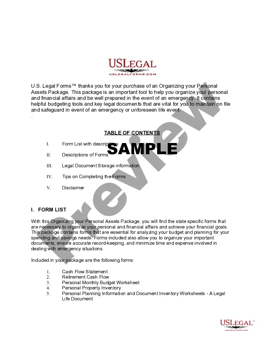 Get Alabama Organizing your Personal Assets Package Preview Alabama Organizing your Personal Assets Package