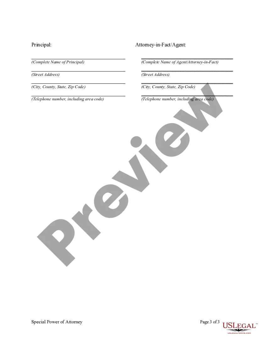 Get Special or Limited Power of Attorney for Real Estate Purchase Transaction by Purchaser Preview Special or Limited Power of Attorney for Real Estate Purchase Transaction by Purchaser