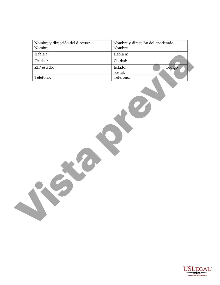 Preview Poder especial duradero para asuntos de cuentas bancarias