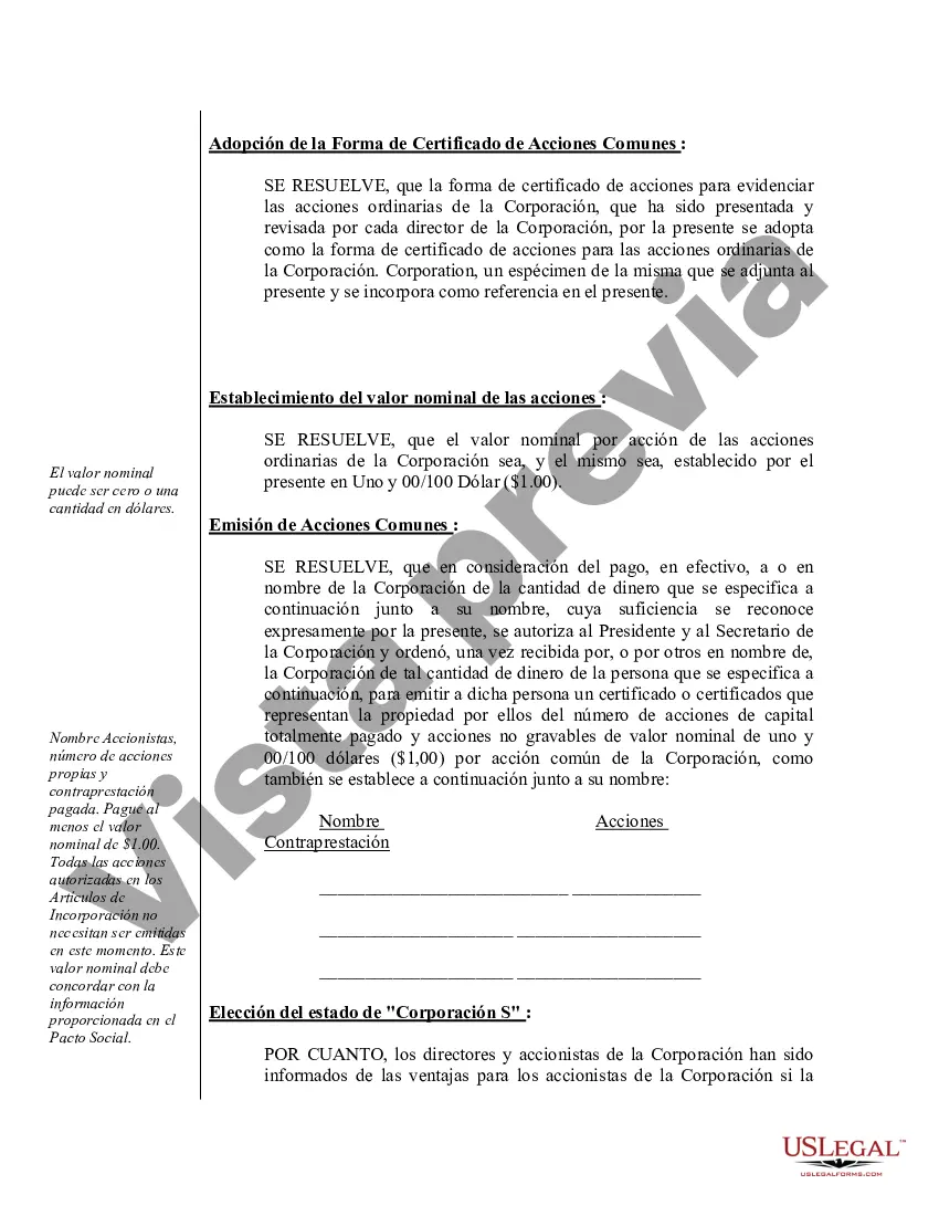 Preview Ejemplo de actas de organización para una corporación profesional de Alabama