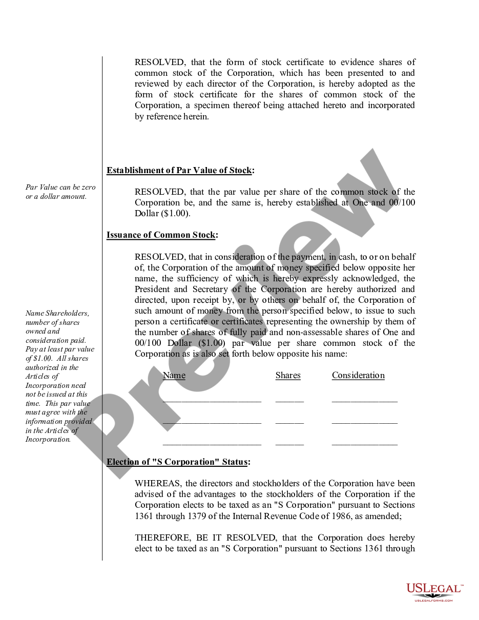 page 4 Sample Organizational Minutes for an Alabama Professional Corporation preview