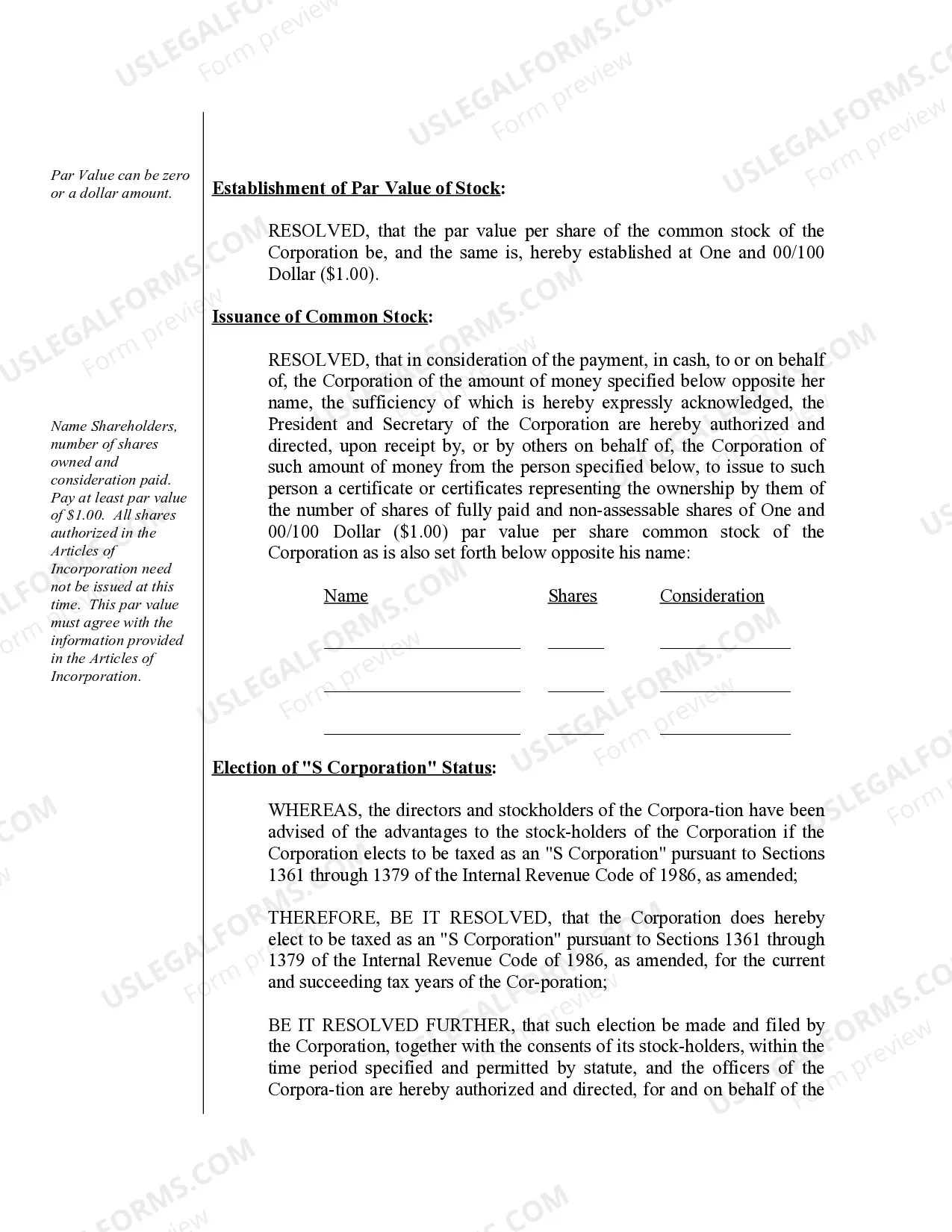 Preview Sample Organizational Minutes for an Alabama Professional Corporation