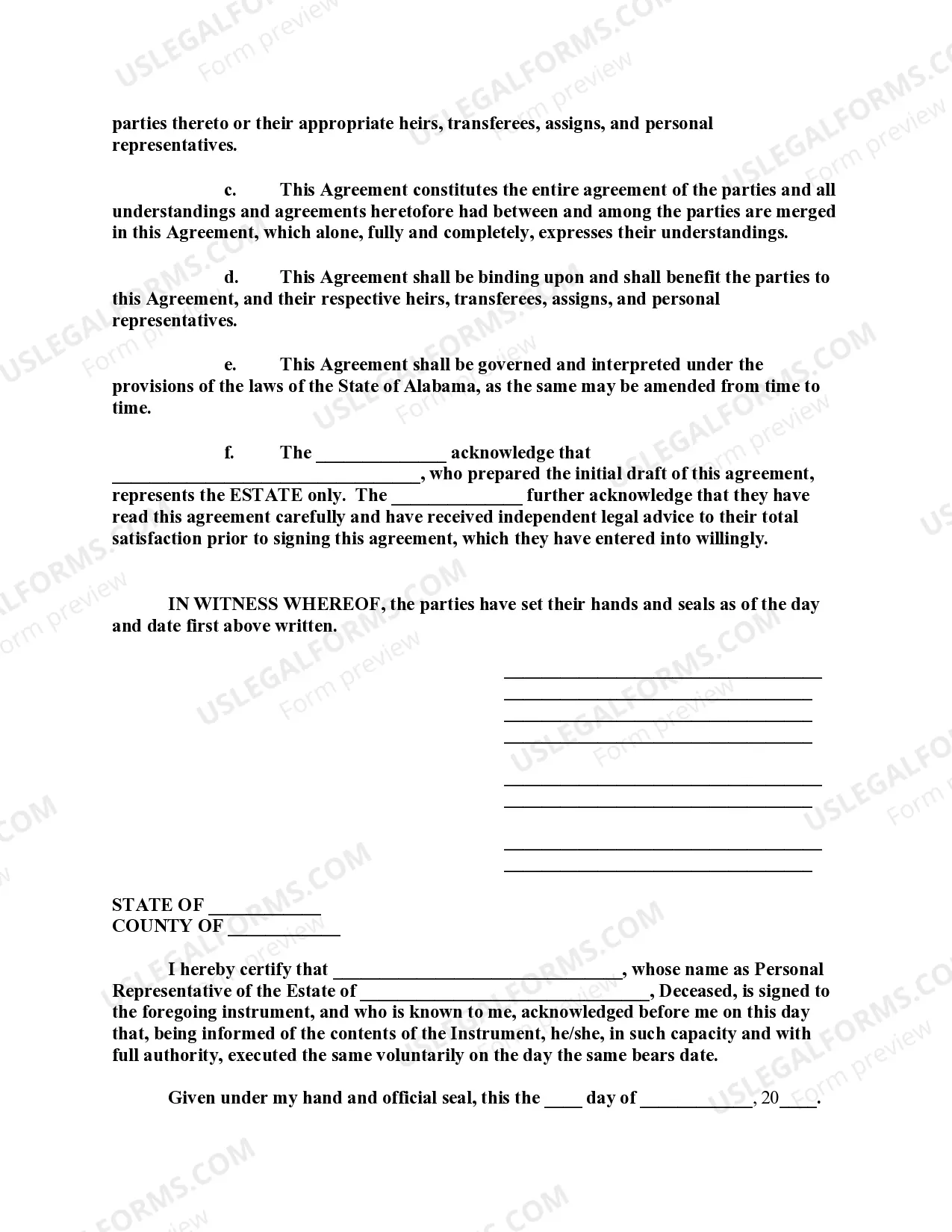 Preview Boundary Line Agreement