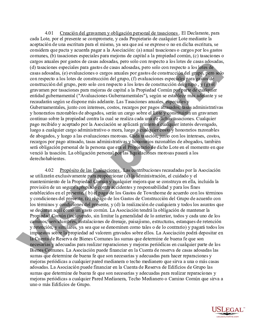 Preview Declaración modificada y reformulada de condiciones, convenios y restricciones de subdivisión