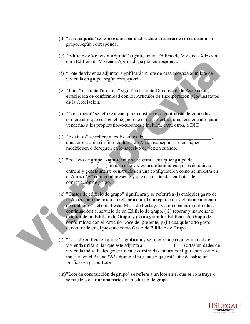 Preview Declaración modificada y reformulada de condiciones, convenios y restricciones de subdivisión
