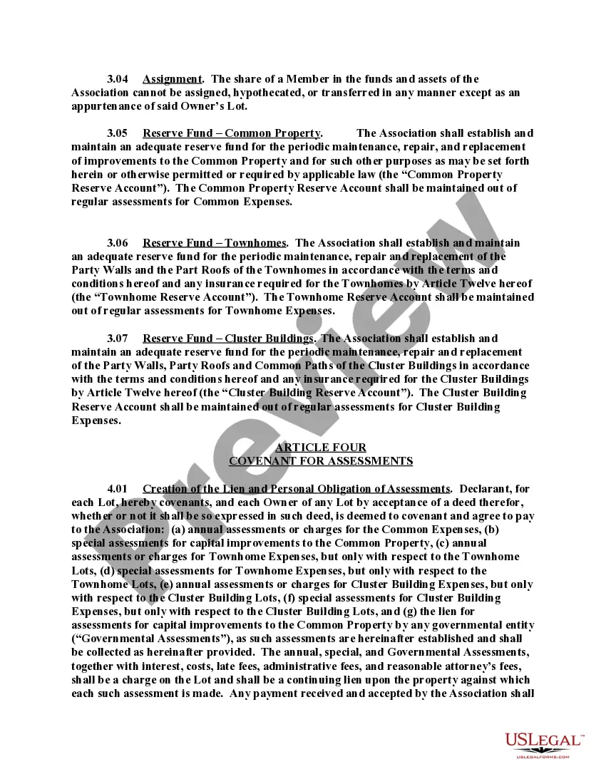 Preview Amended and Restated Declaration of Conditions, Covenants and Restrictions of Subdivision
