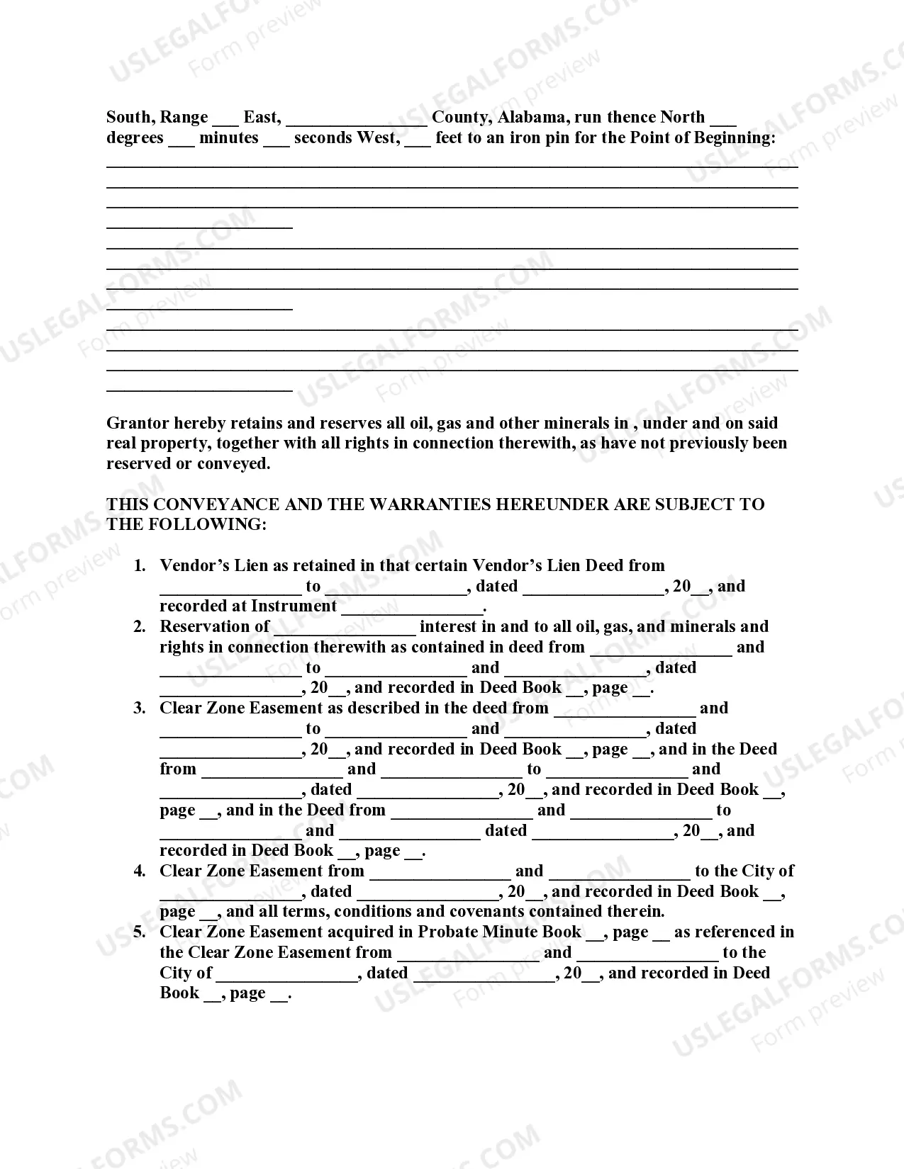 Preview Vendor's Lien Deed