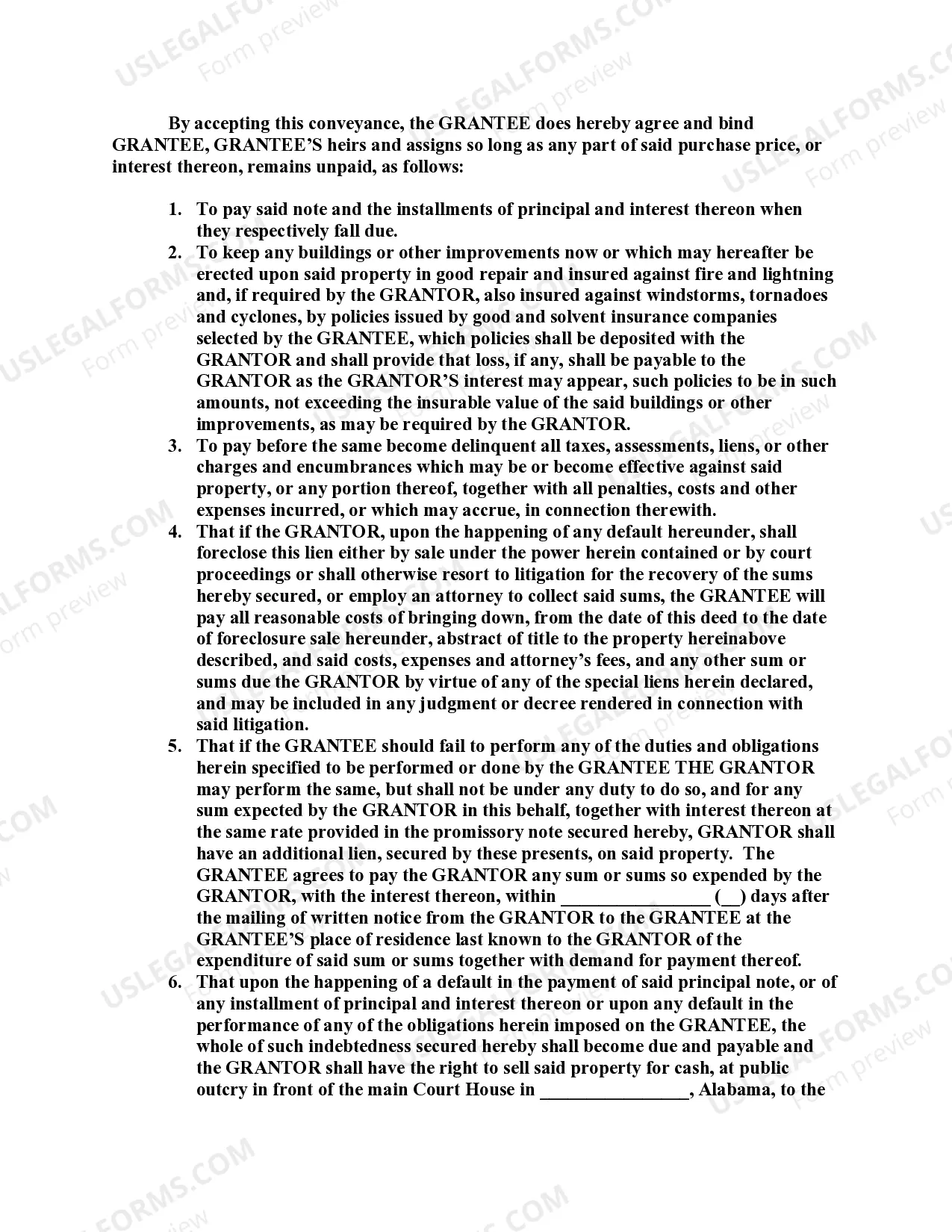 Preview Vendor's Lien Deed